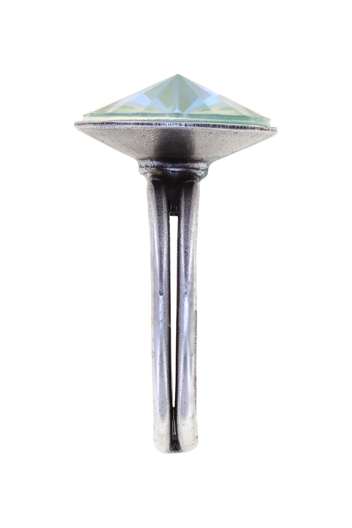 image for Ring Rivoli Light Blue crystal silky sage delite 14mm