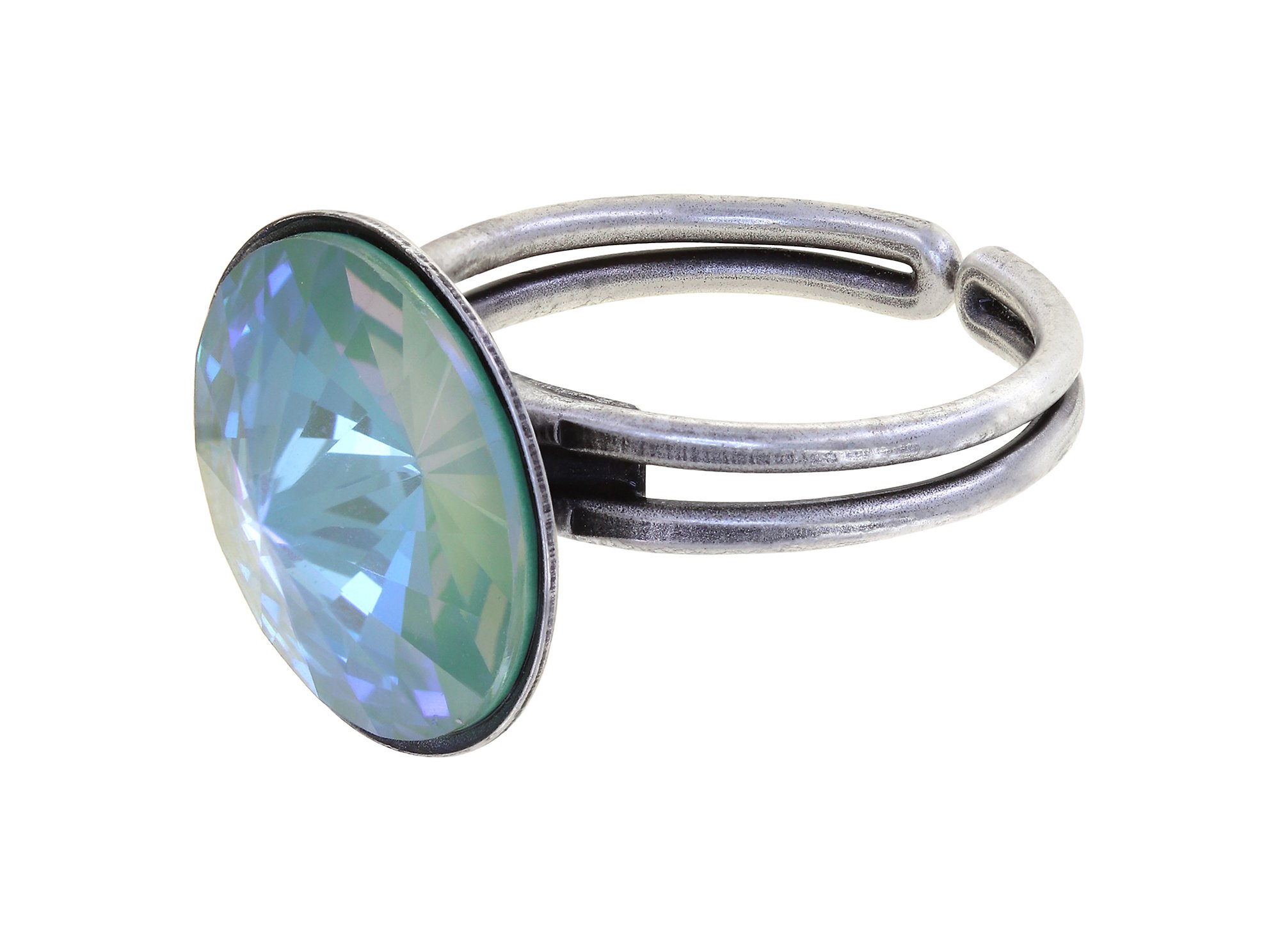Bild für Ring Rivoli Hellblau crystal silky sage delite 14mm
