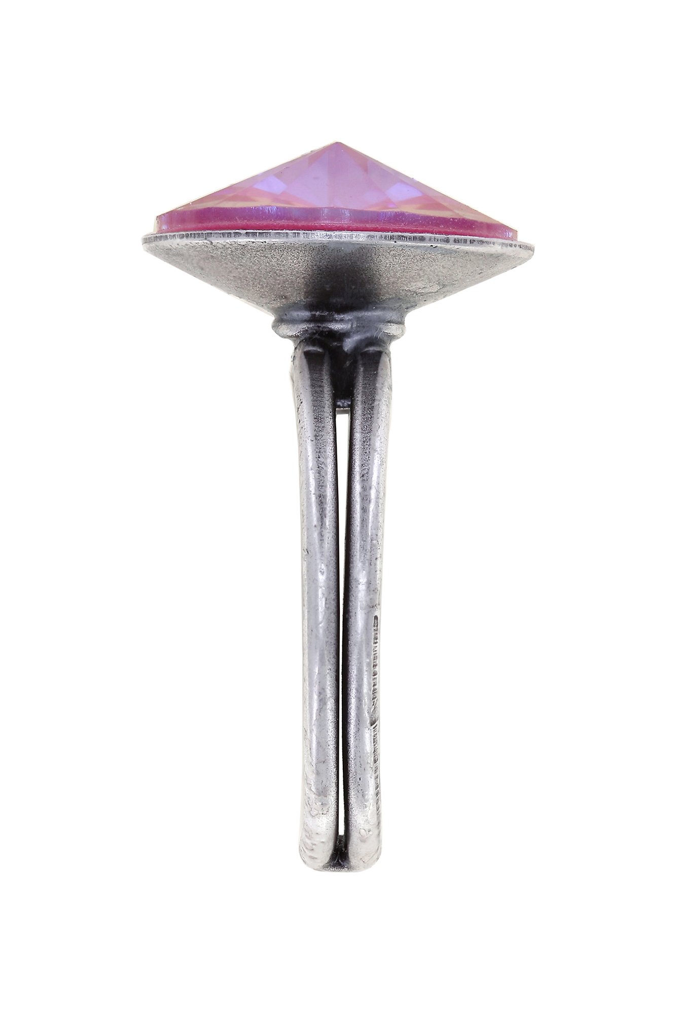 image for Ring Rivoli Pink crystal lotus pink delite 14mm