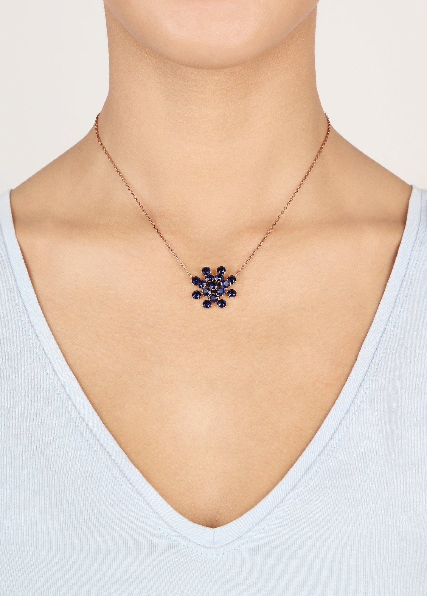 image pour Collier pendant Magic Fireball Bleu Nuit dark blue Classic Size (21mm Ø)