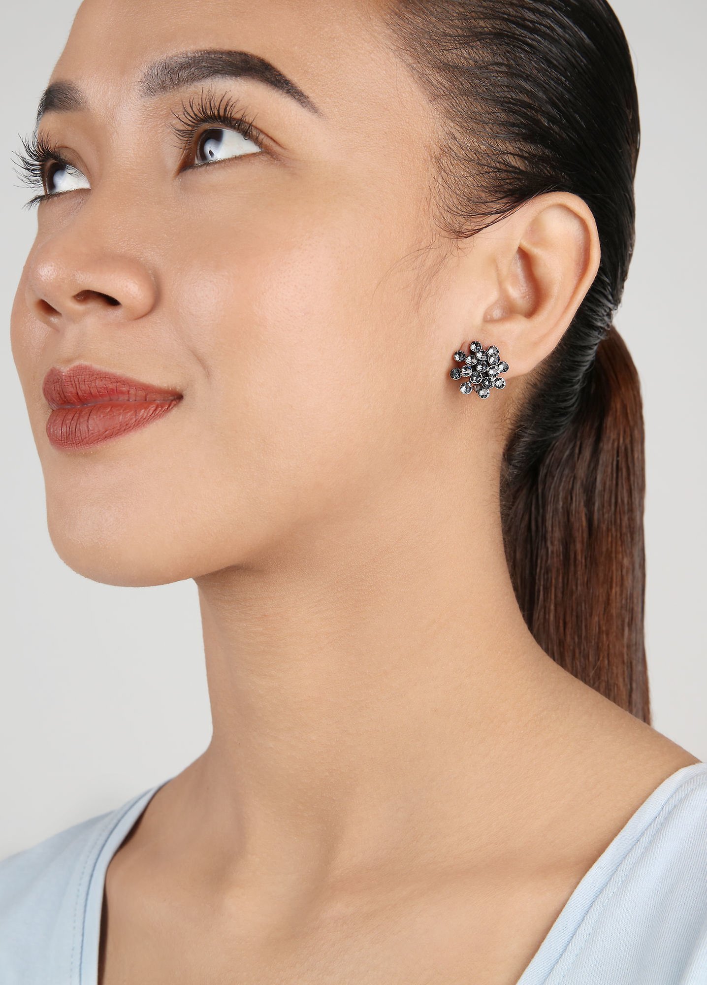 image for Earring Clip Magic Fireball Graphite Grey Black mini