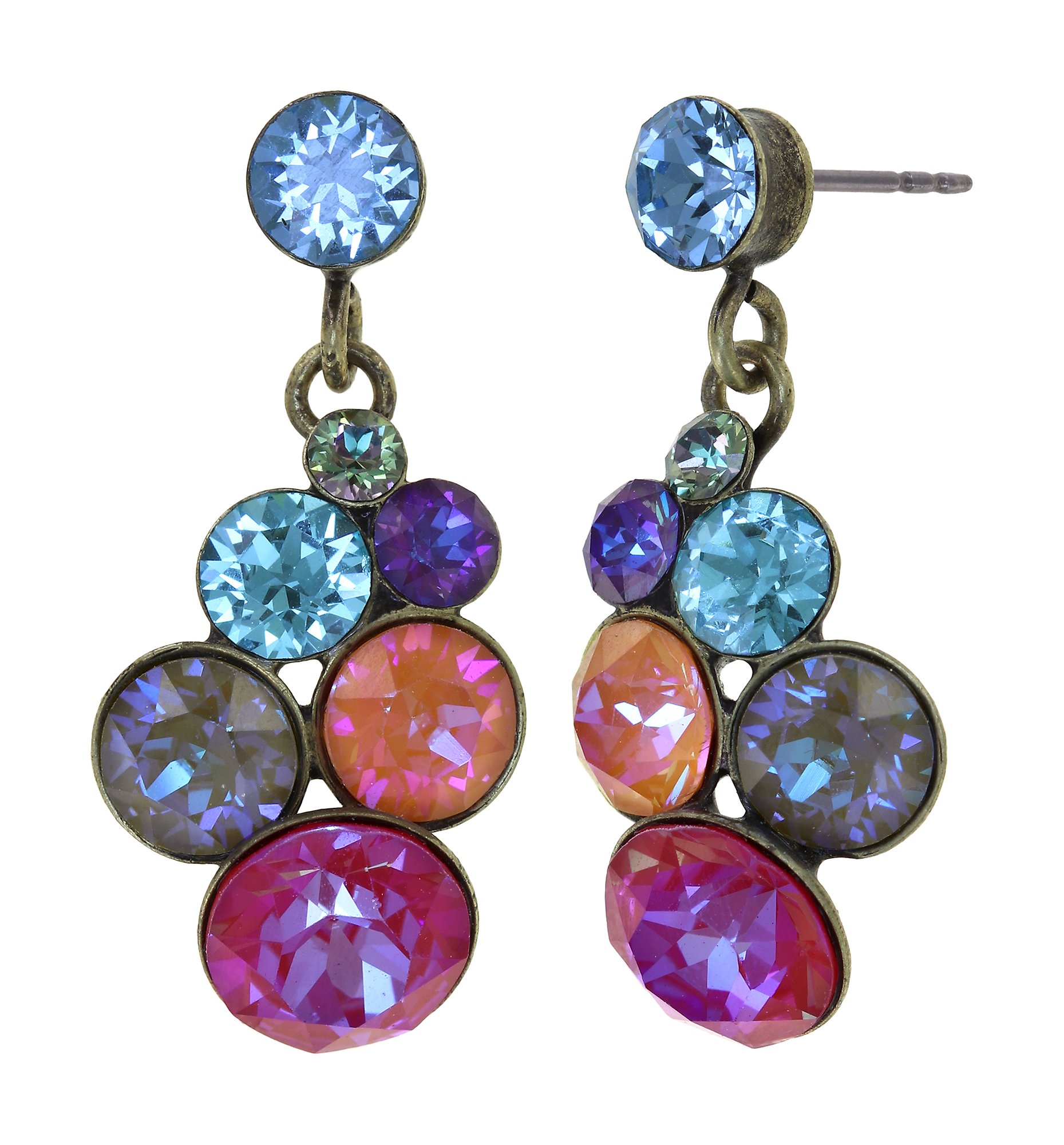 image pour Clou d'oreille pendant Petit Glamour Licorne pastel multi 