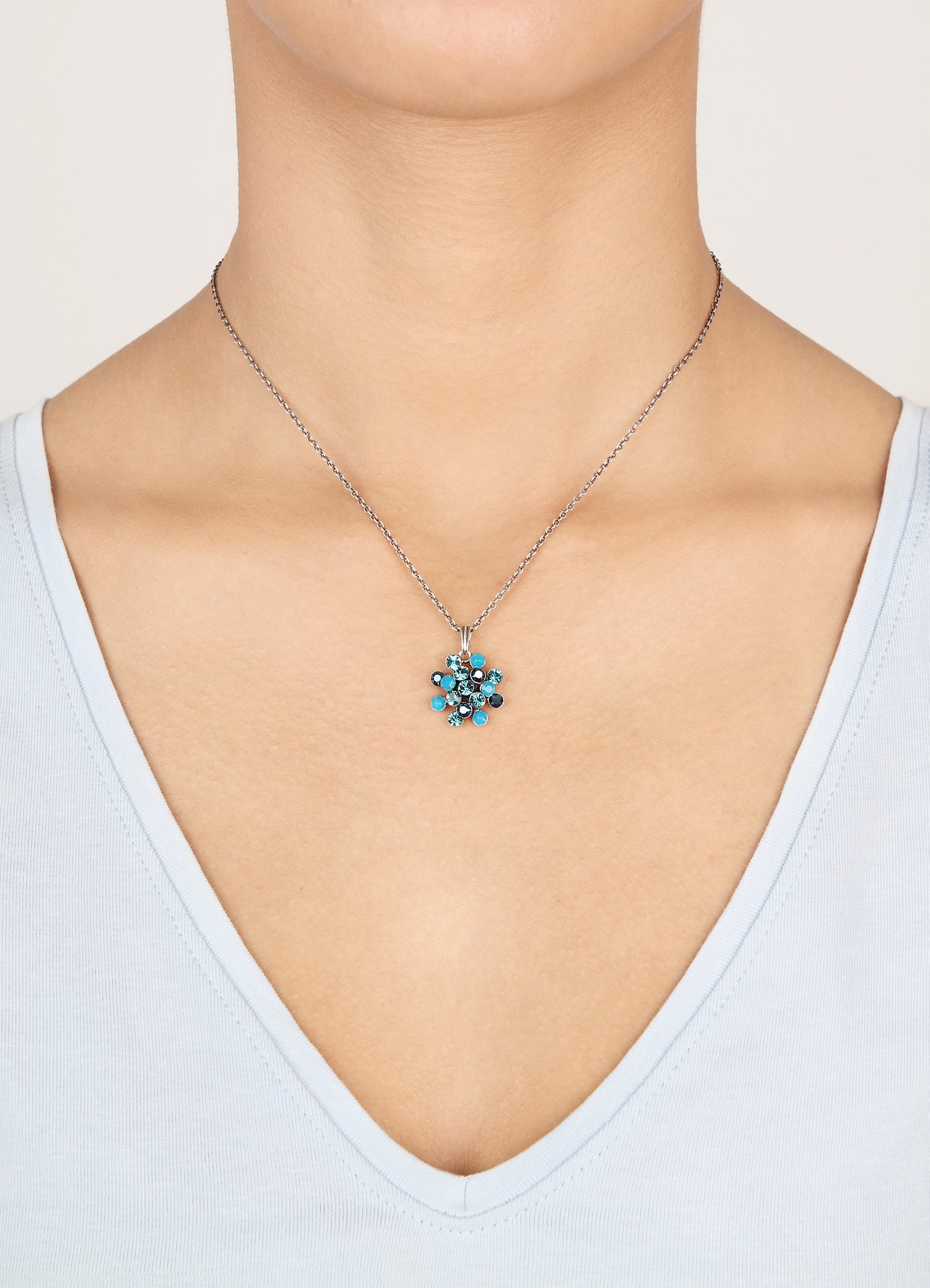 image pour Collier pendant Magic Fireball Lagune Profonde Blue mini