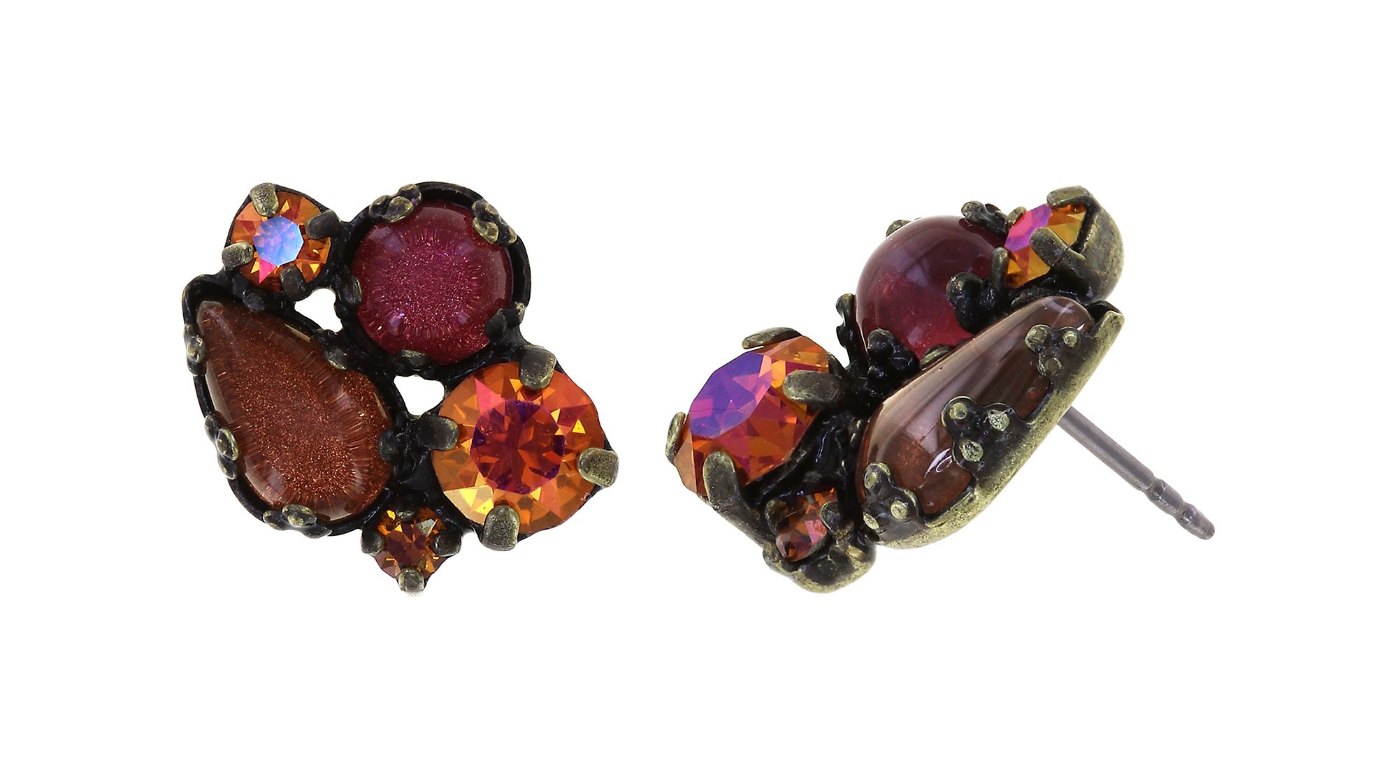 image pour Clou d'oreille Jelly Star Marron  