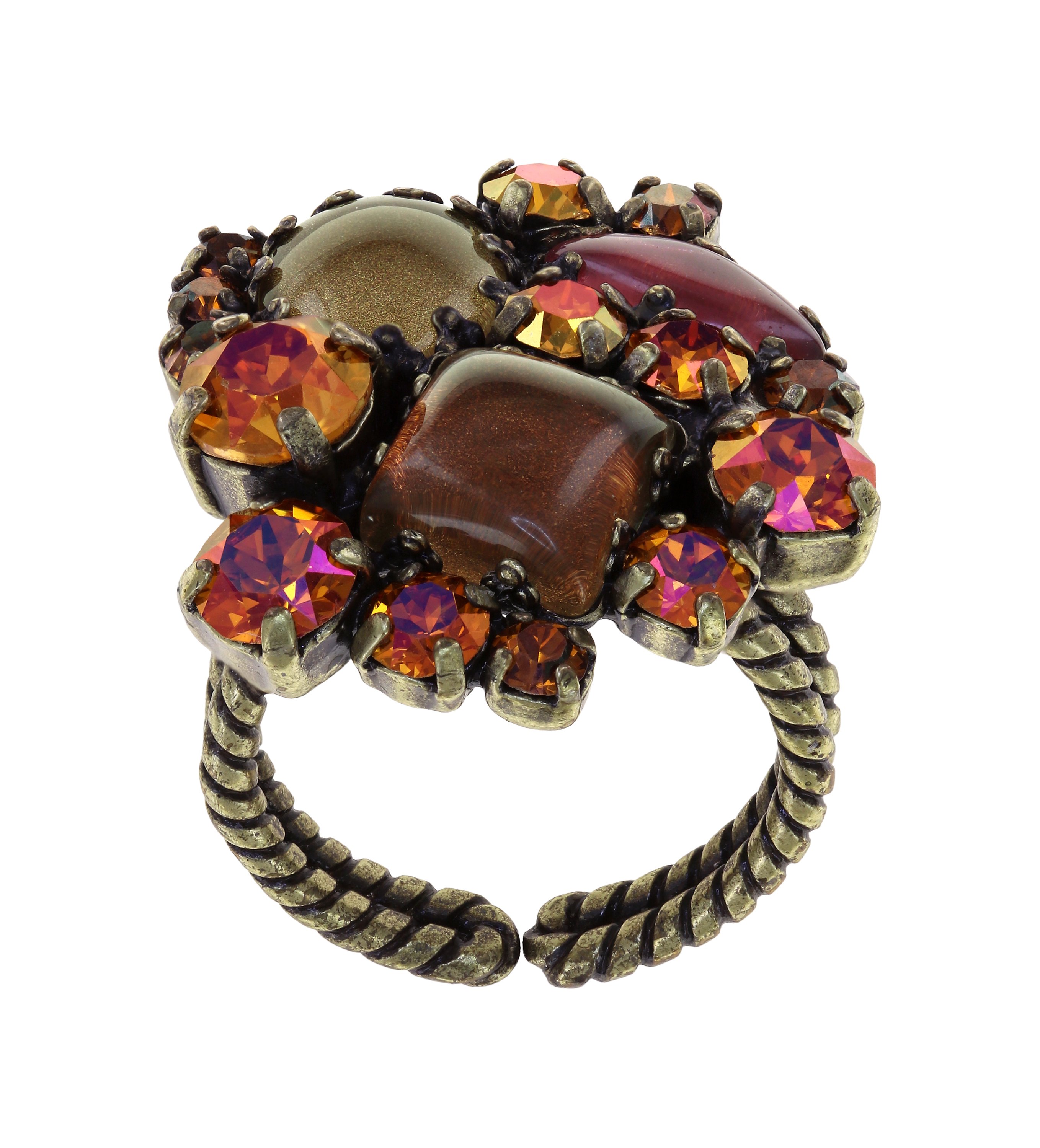 image pour Anneau Jelly Star Marron  