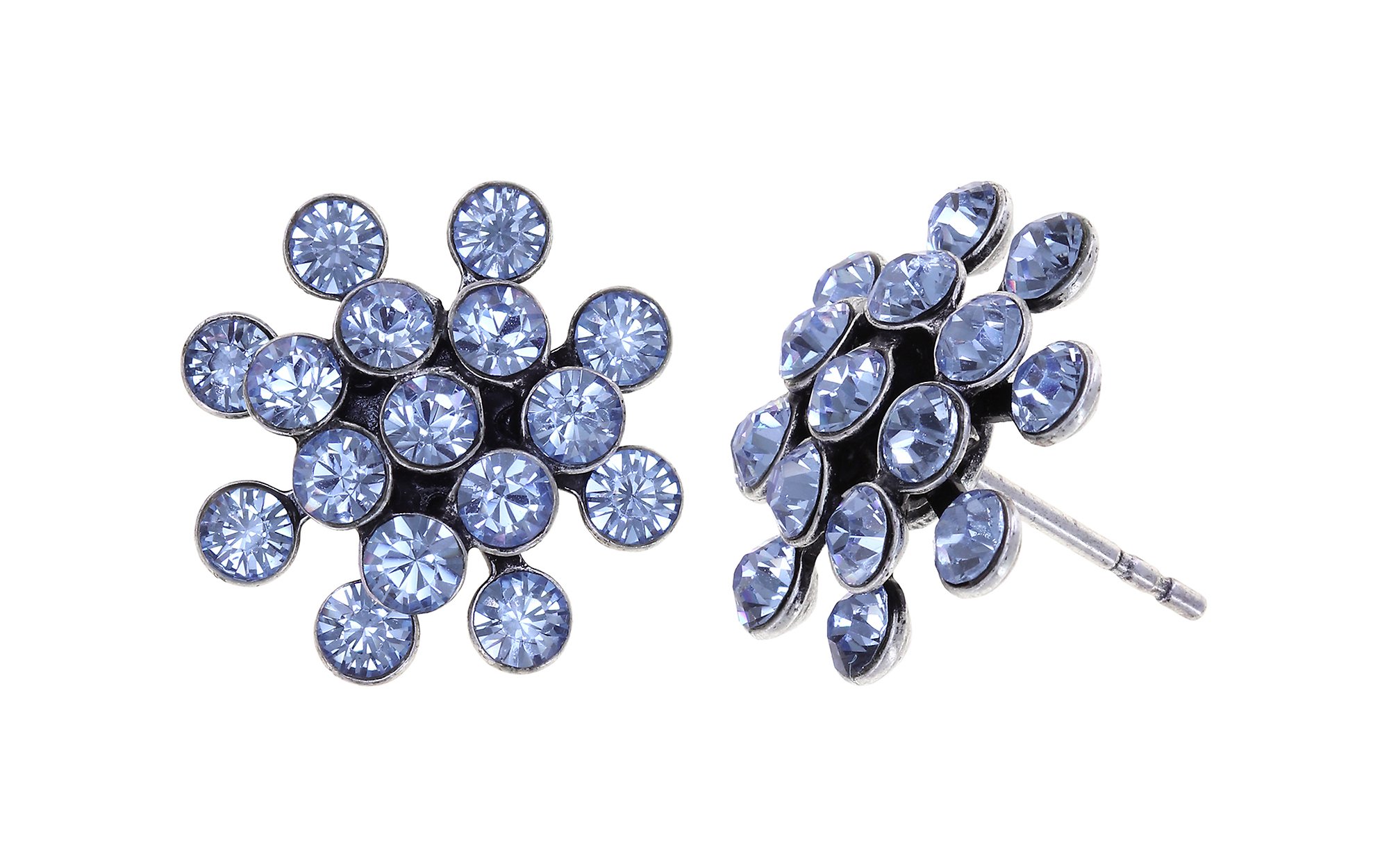 image pour Clou d'oreille Magic Fireball Bleu Clair light sapphire mini