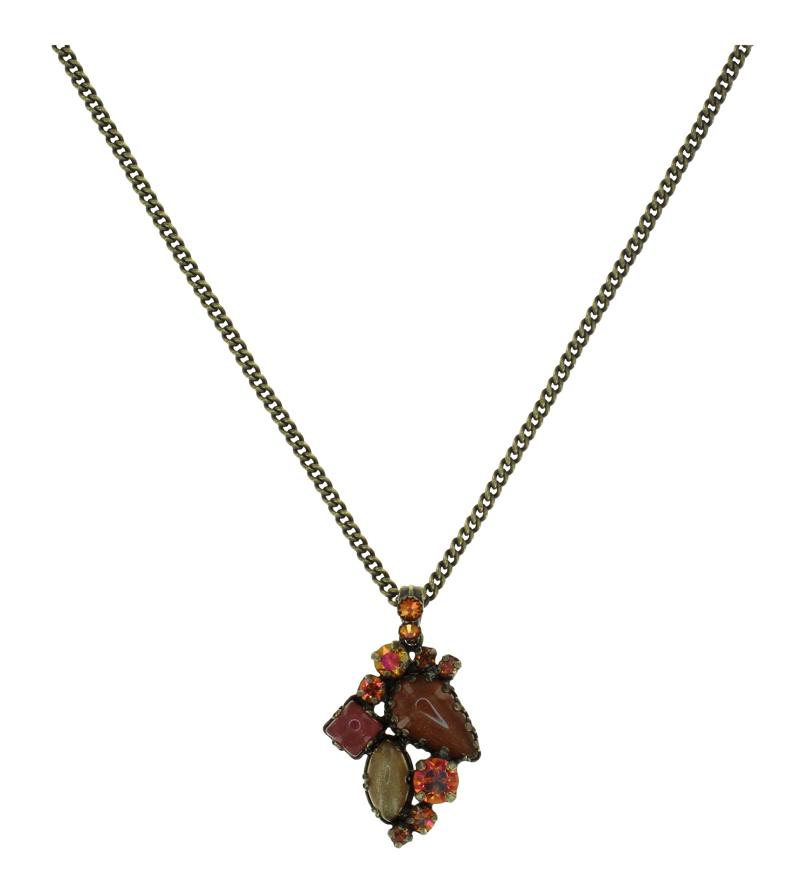 image pour Collier pendant Jelly Star Marron  