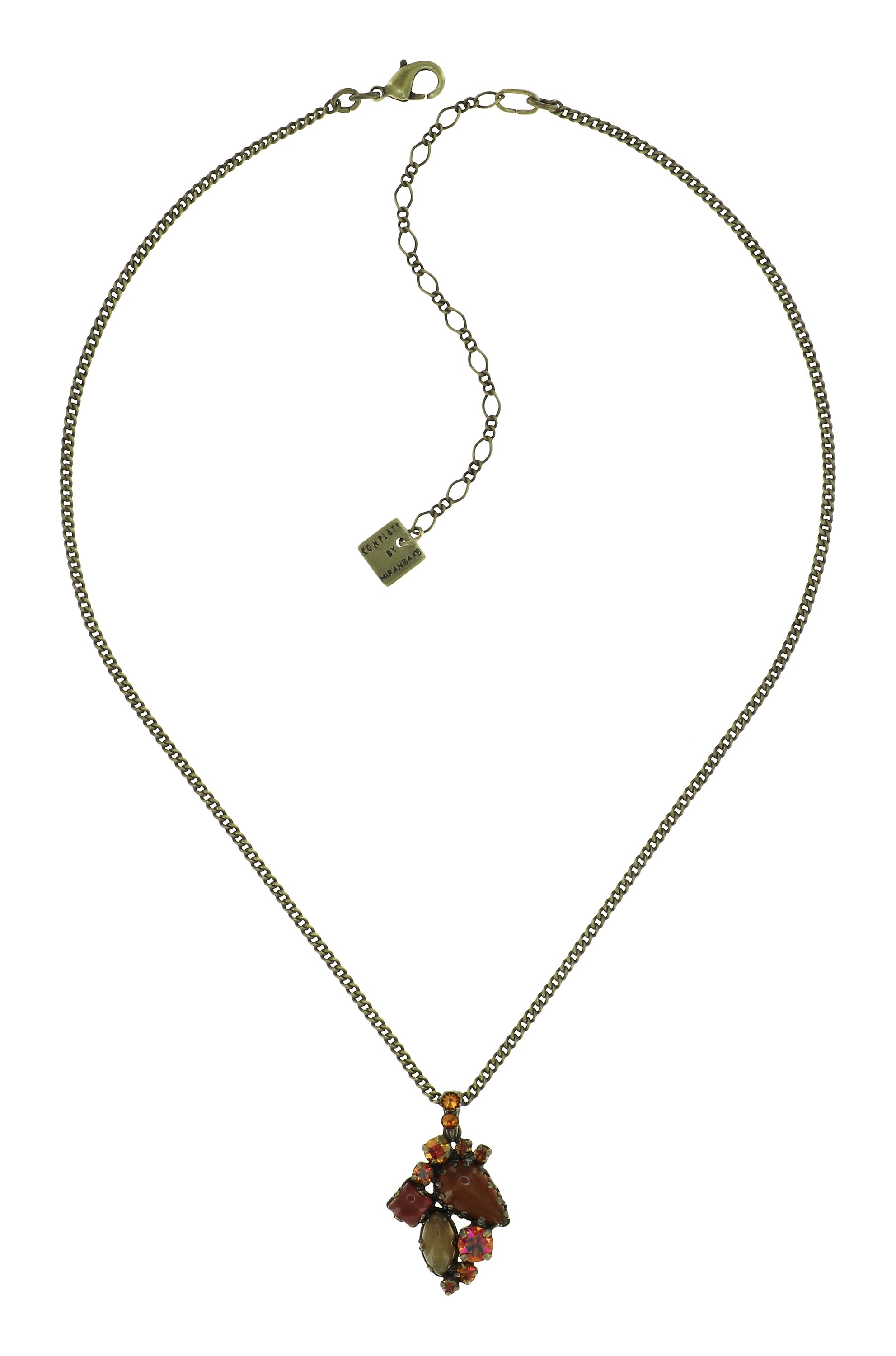 image for Necklace Pendant Jelly Star Brown  