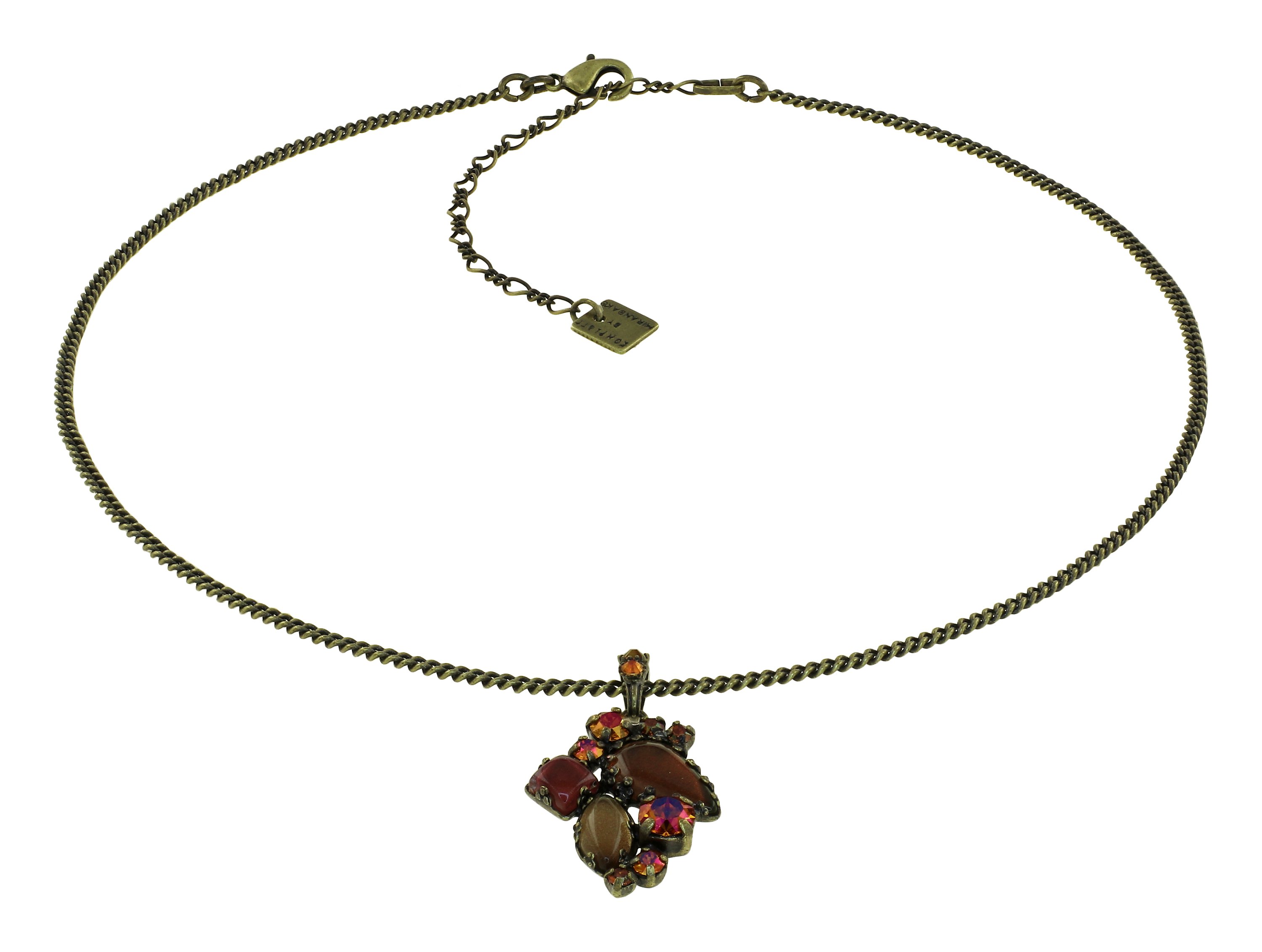 image for Necklace Pendant Jelly Star Brown  