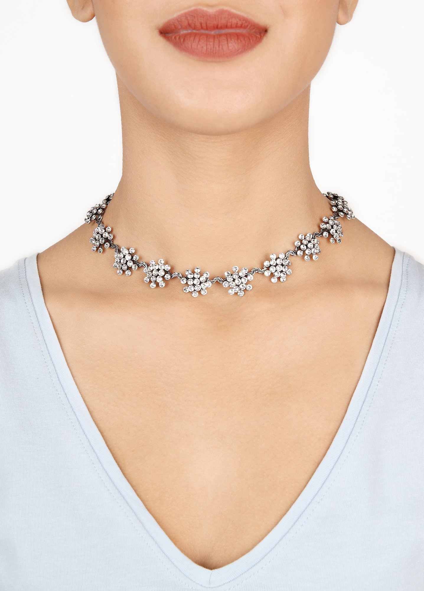 image pour Collier Collier Magic Fireball Cristal Clair white mini