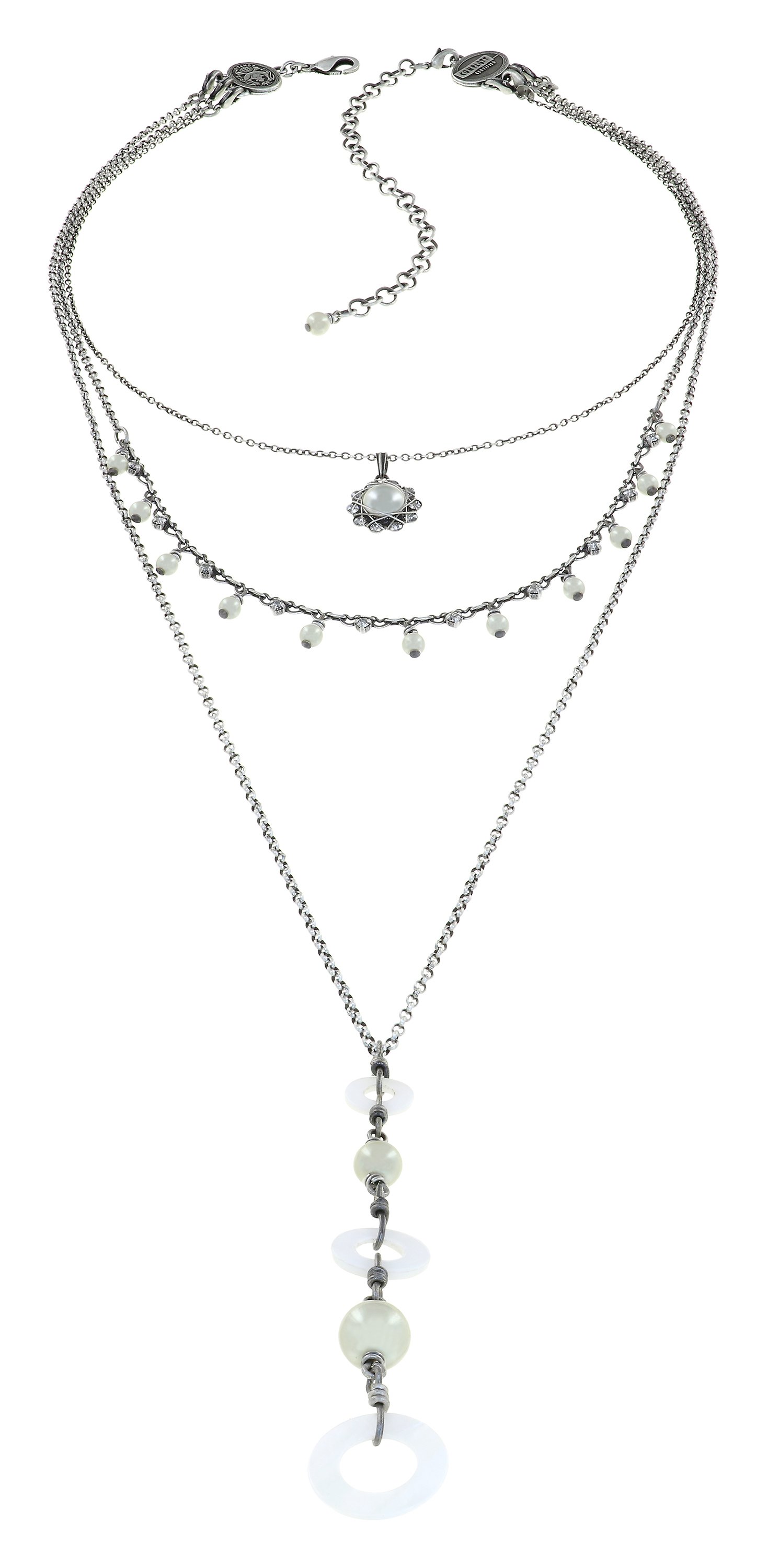 image for Necklace Metal Crash White  