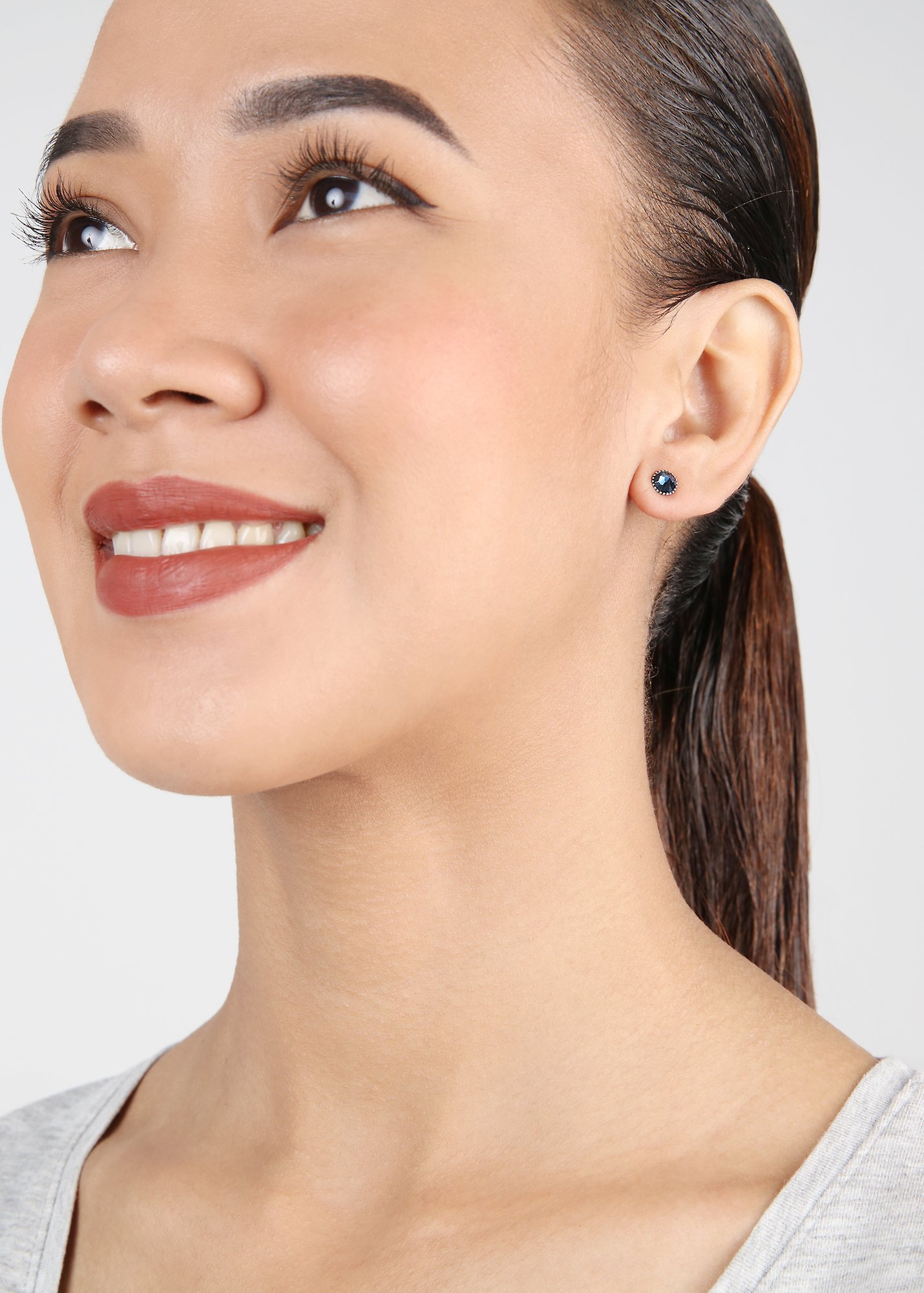 Bild für Ohrstecker flach Black Jack Blau Denim Blau SS 20