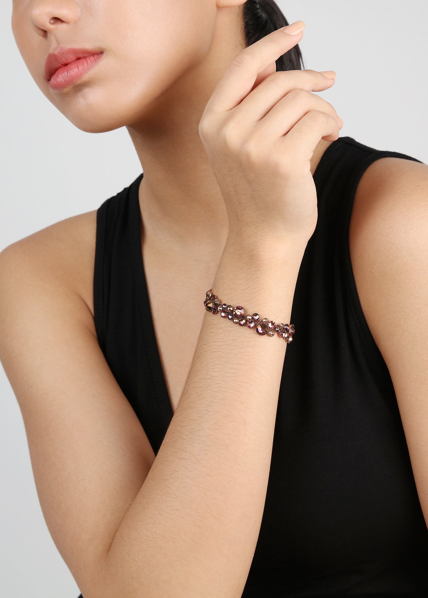 image pour Bracelet Water Cascade Rouge Et Prune Pink 