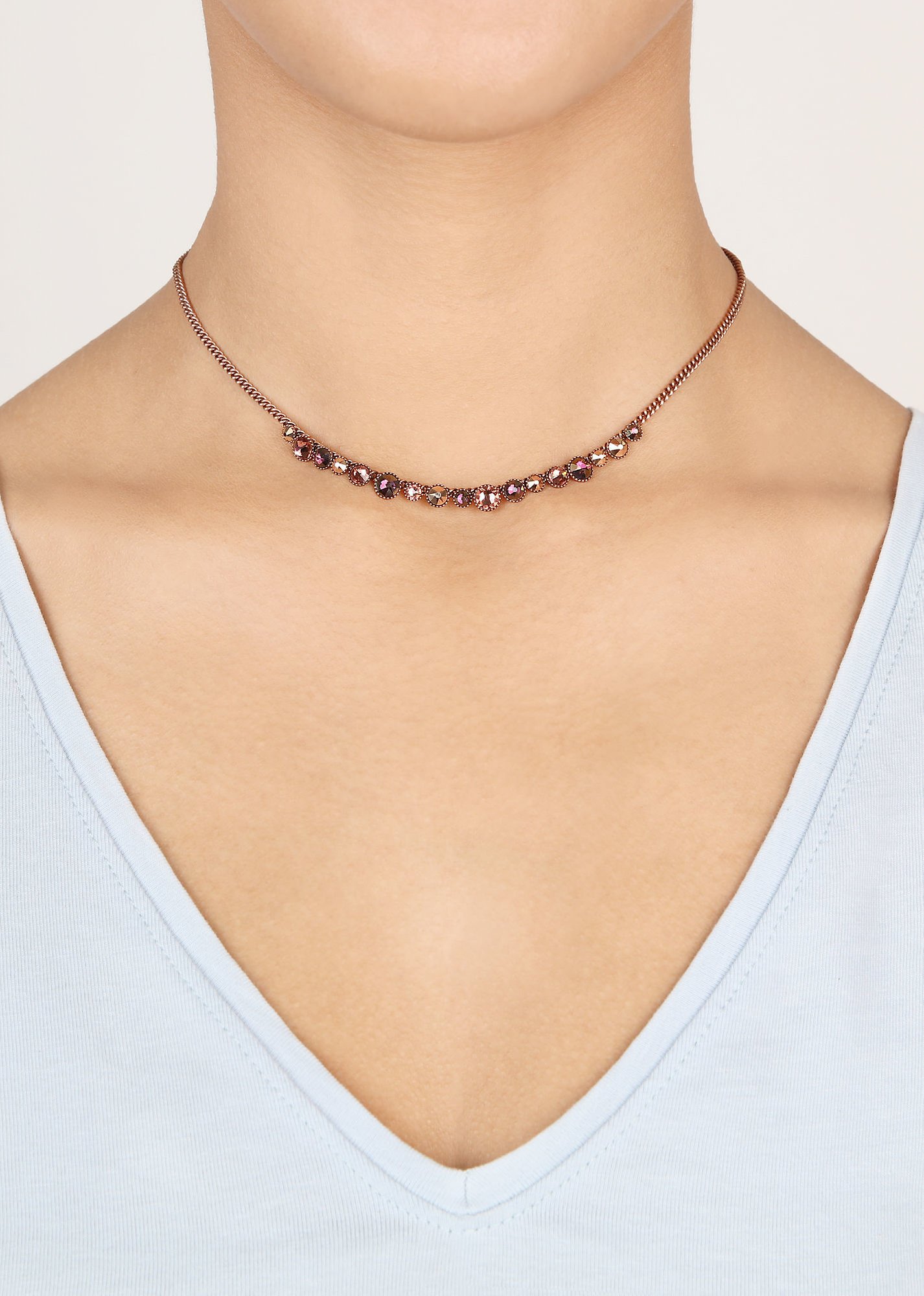 Kép Necklace Water Cascade Blush And Plum Pink 