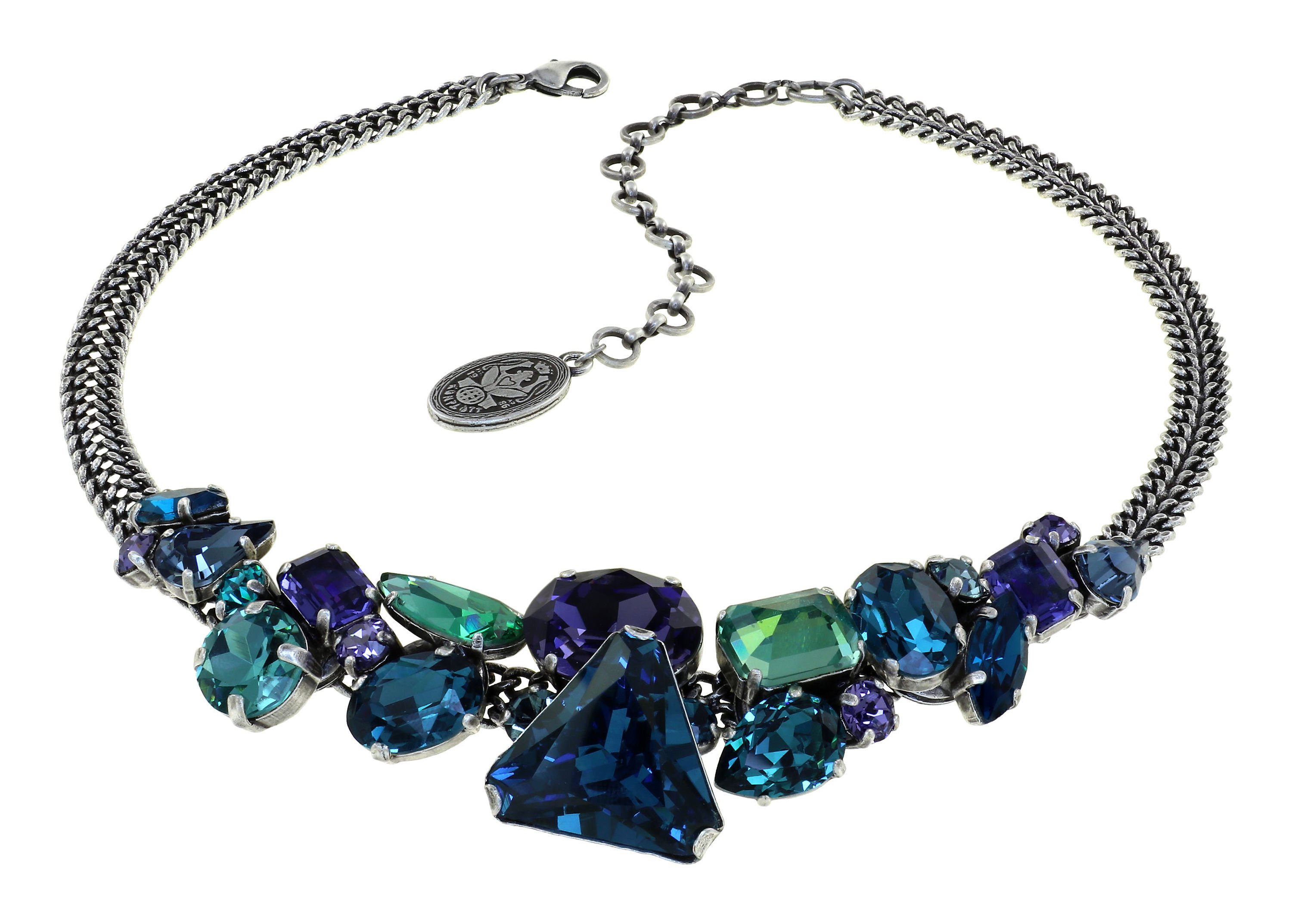 image for Necklace Gems Riot Water Green blue/green 