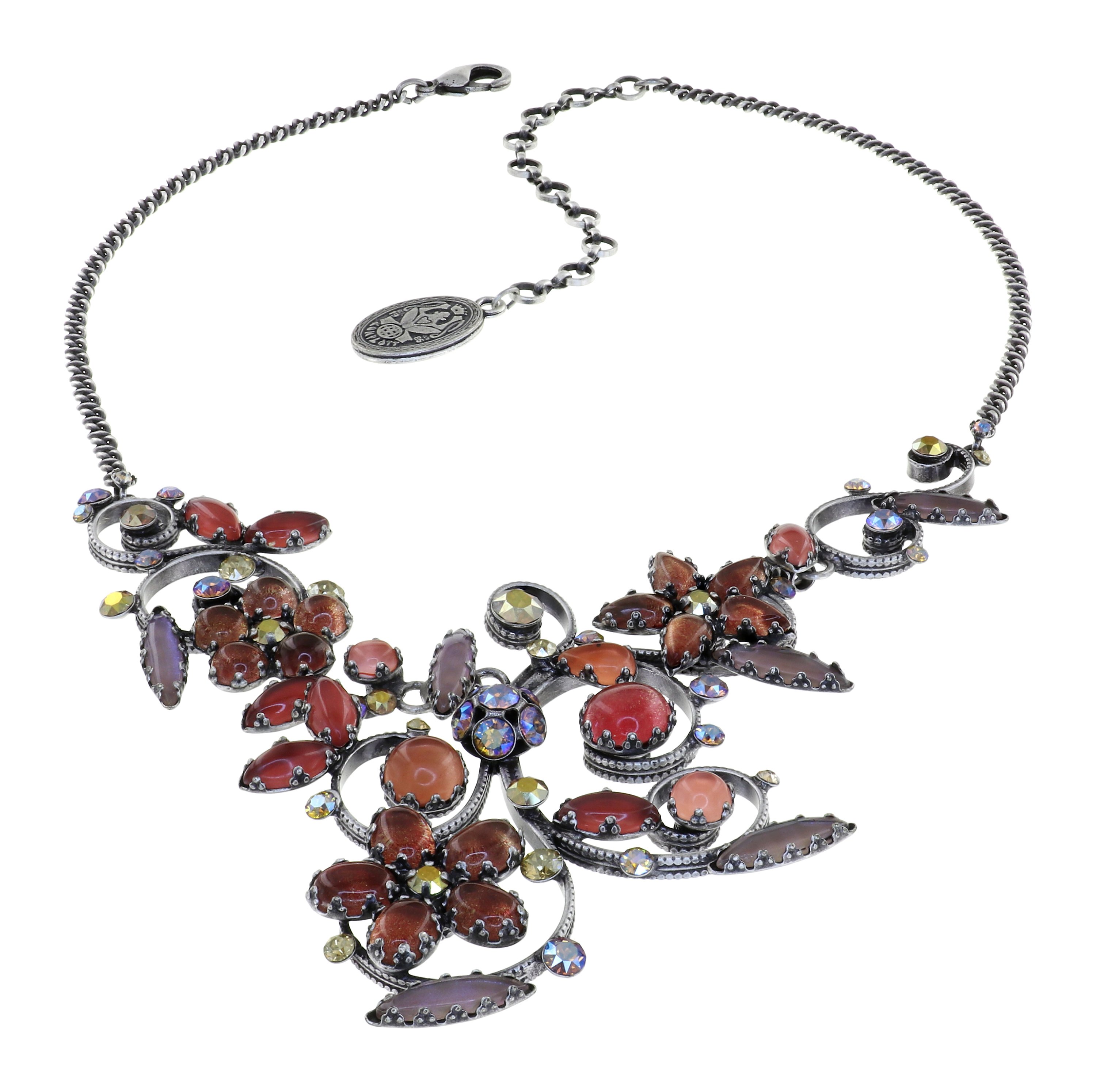 image pour Collier Twisted Flower Marron  