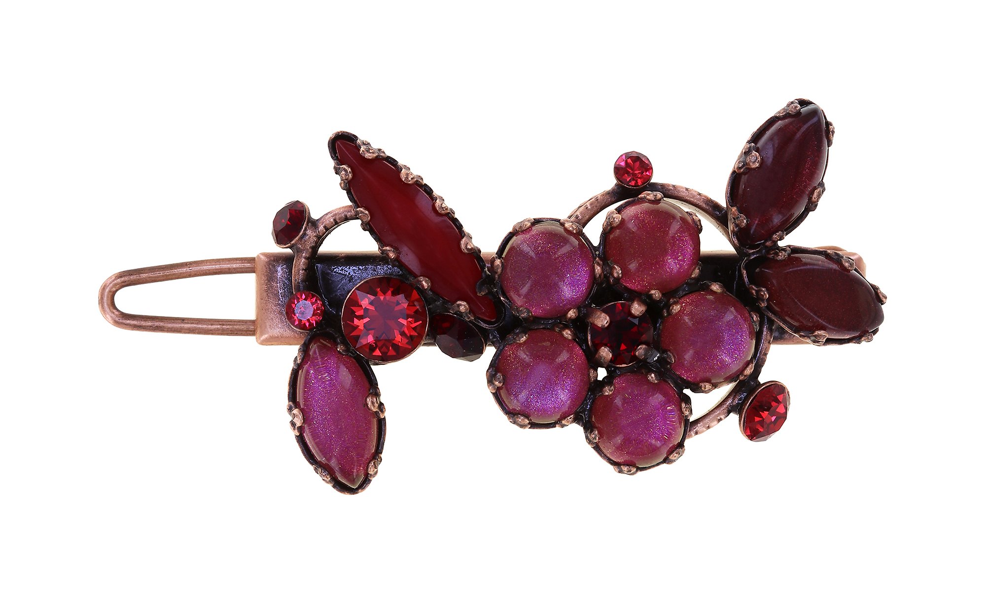 Bild für Haarschmuck Twisted Flower Rot  