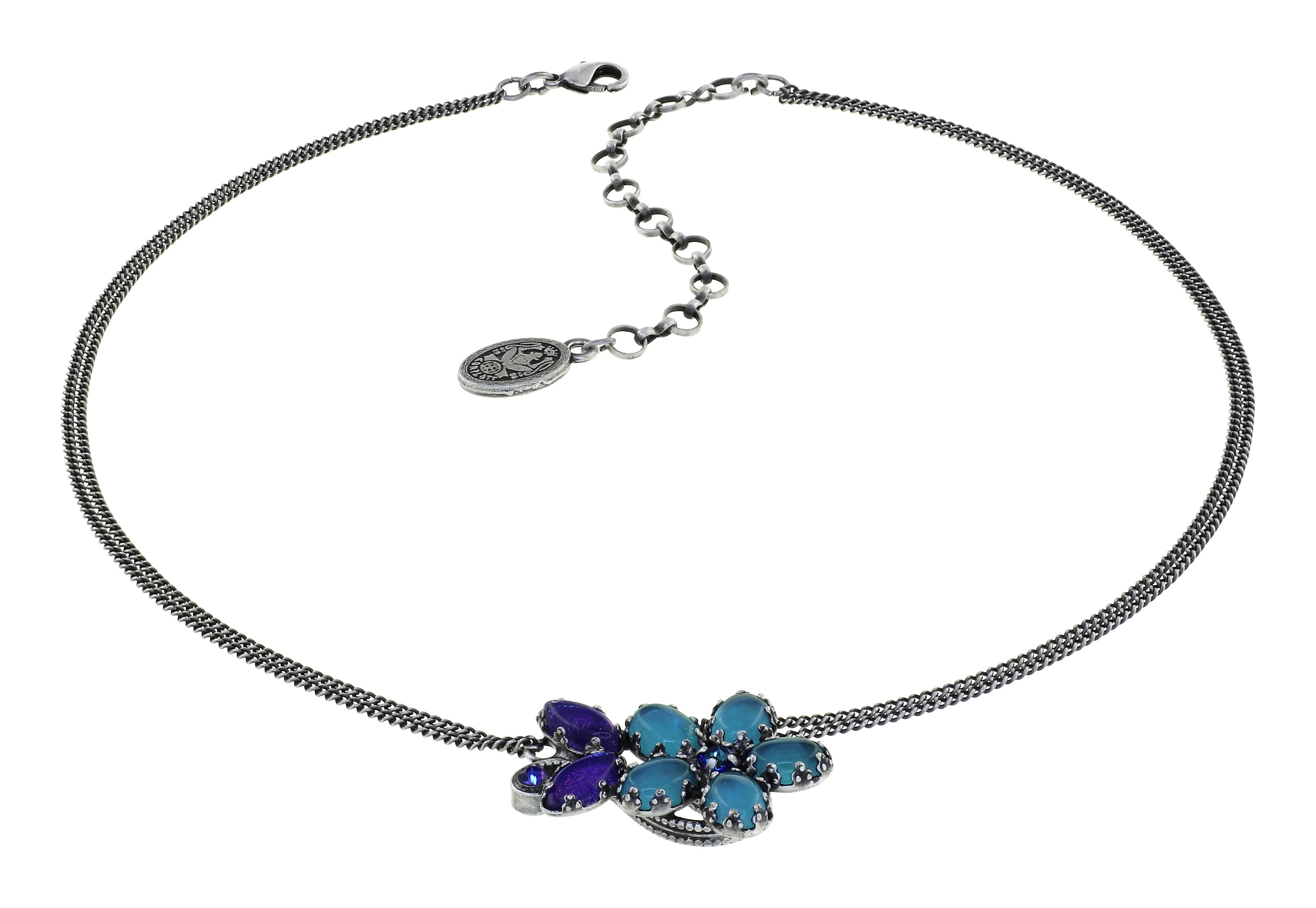 image pour Collier Twisted Flower Bleu / Lila  