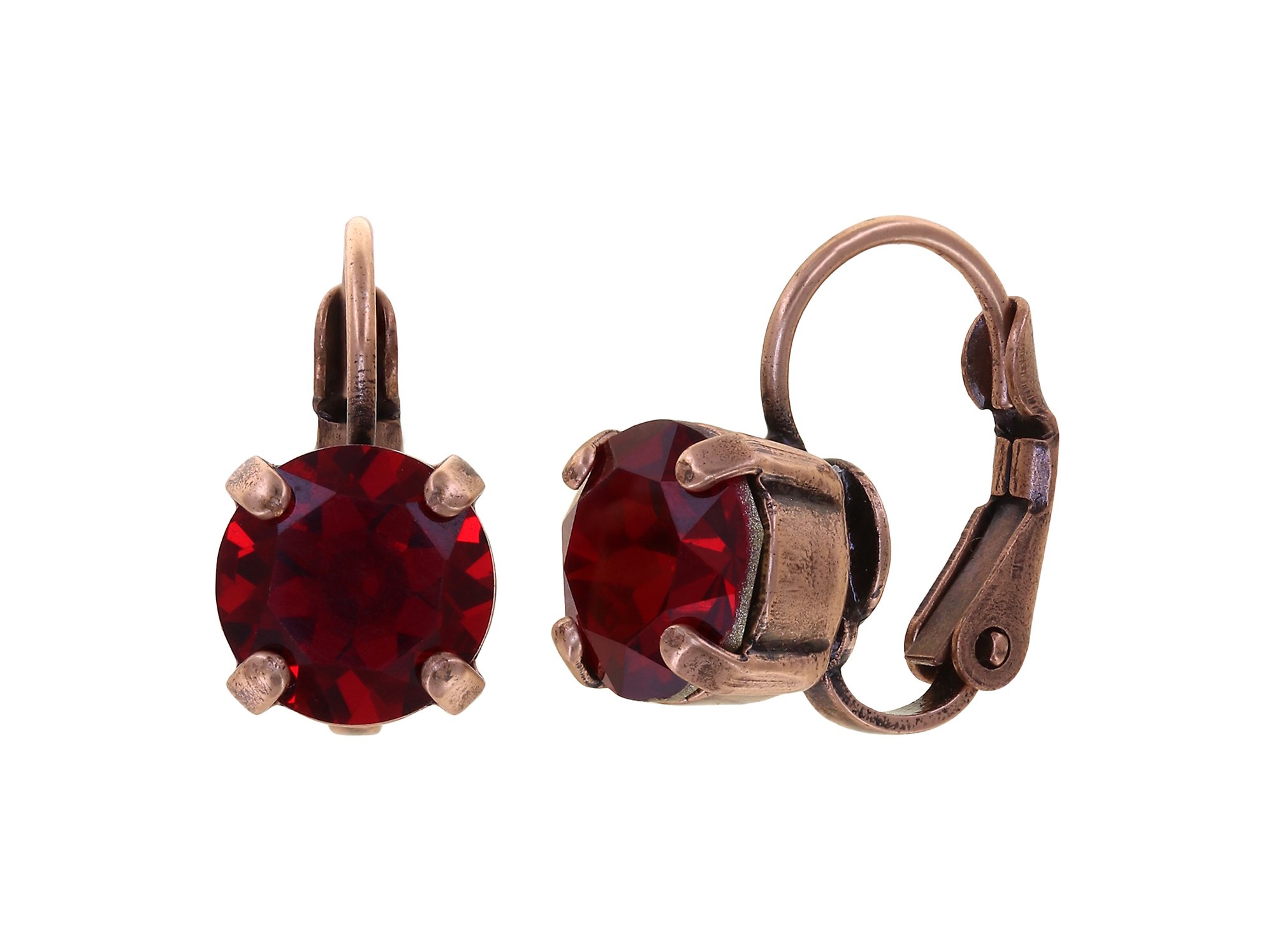 image pour Boucles d'oreilles Eurowire Black Jack Rouge siam SS 39