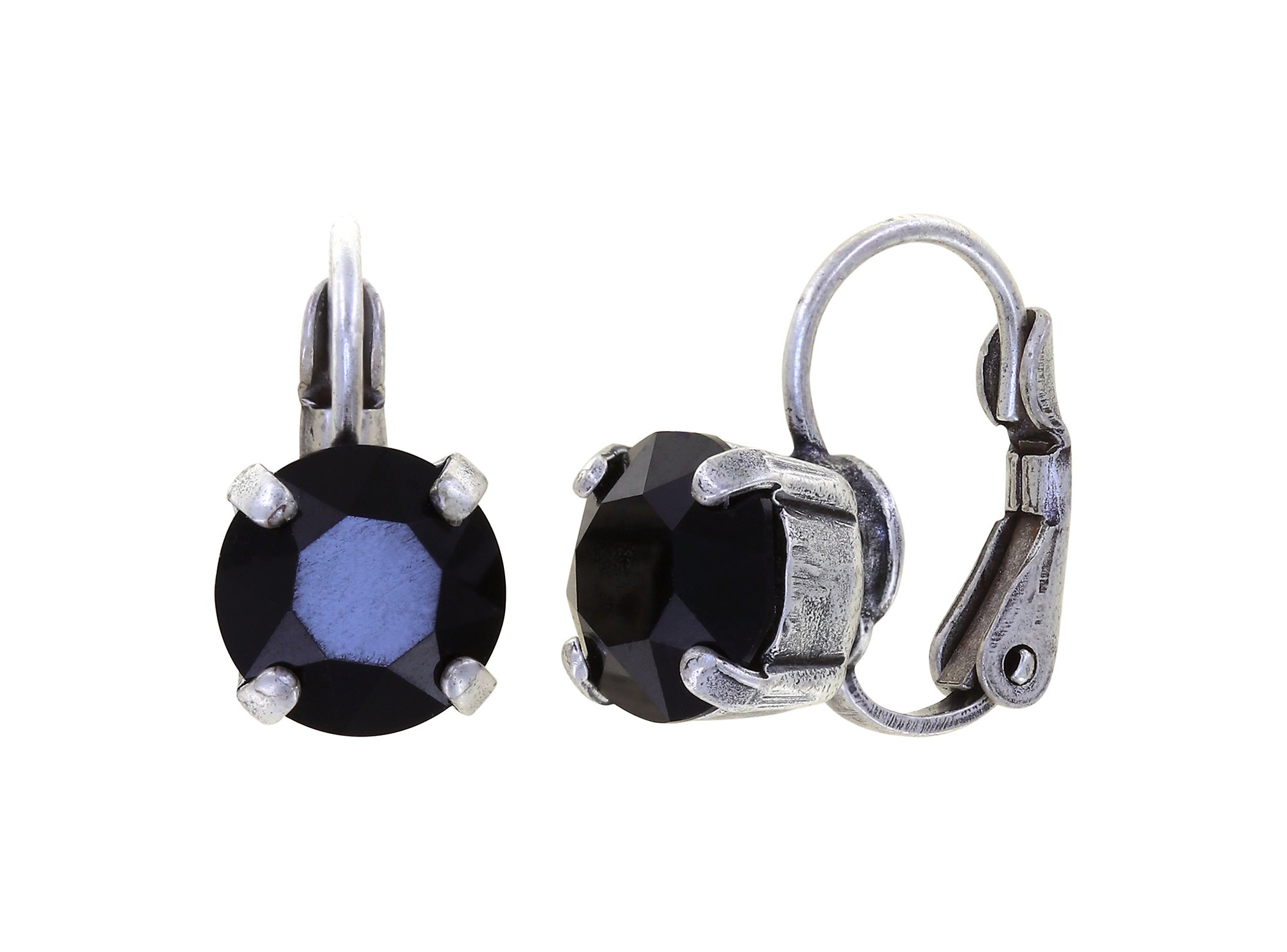 image for Earring Eurowire Black Jack Black jet SS 39
