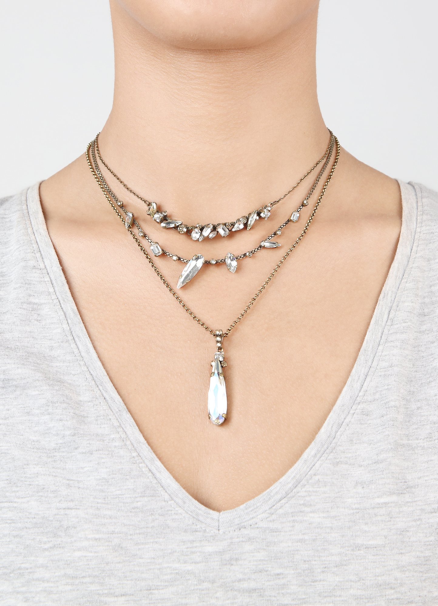 image pour Collier Abegail Blancs Liquides white 