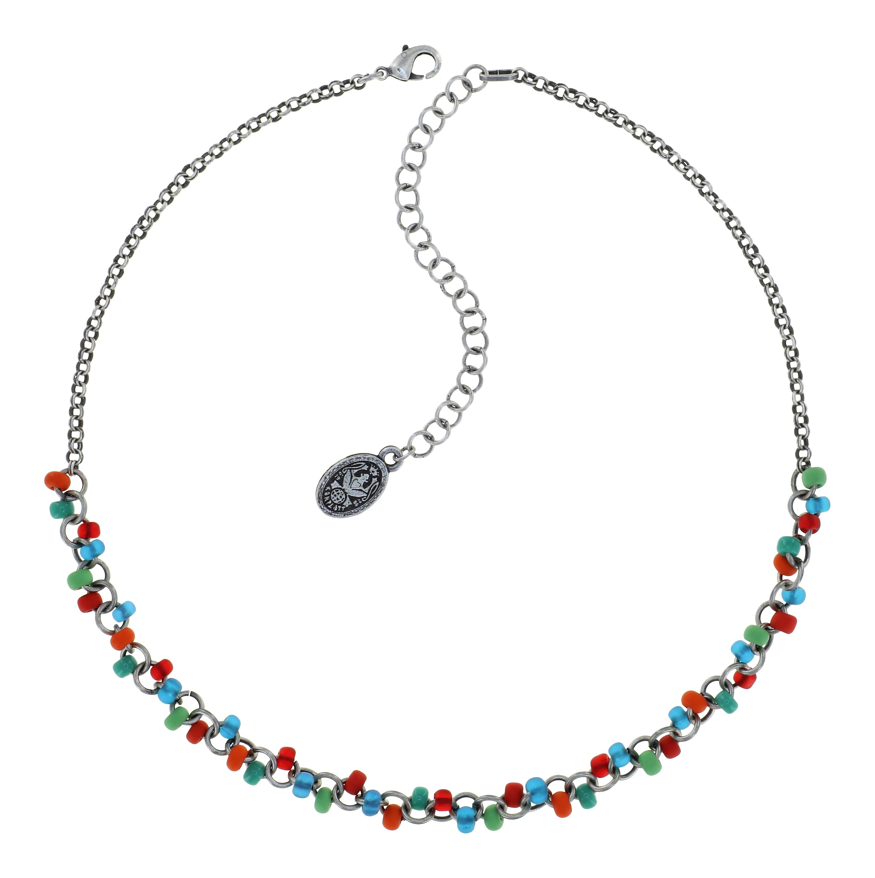image pour Collier Massai Goes Fishing Arc-En-Ciel  