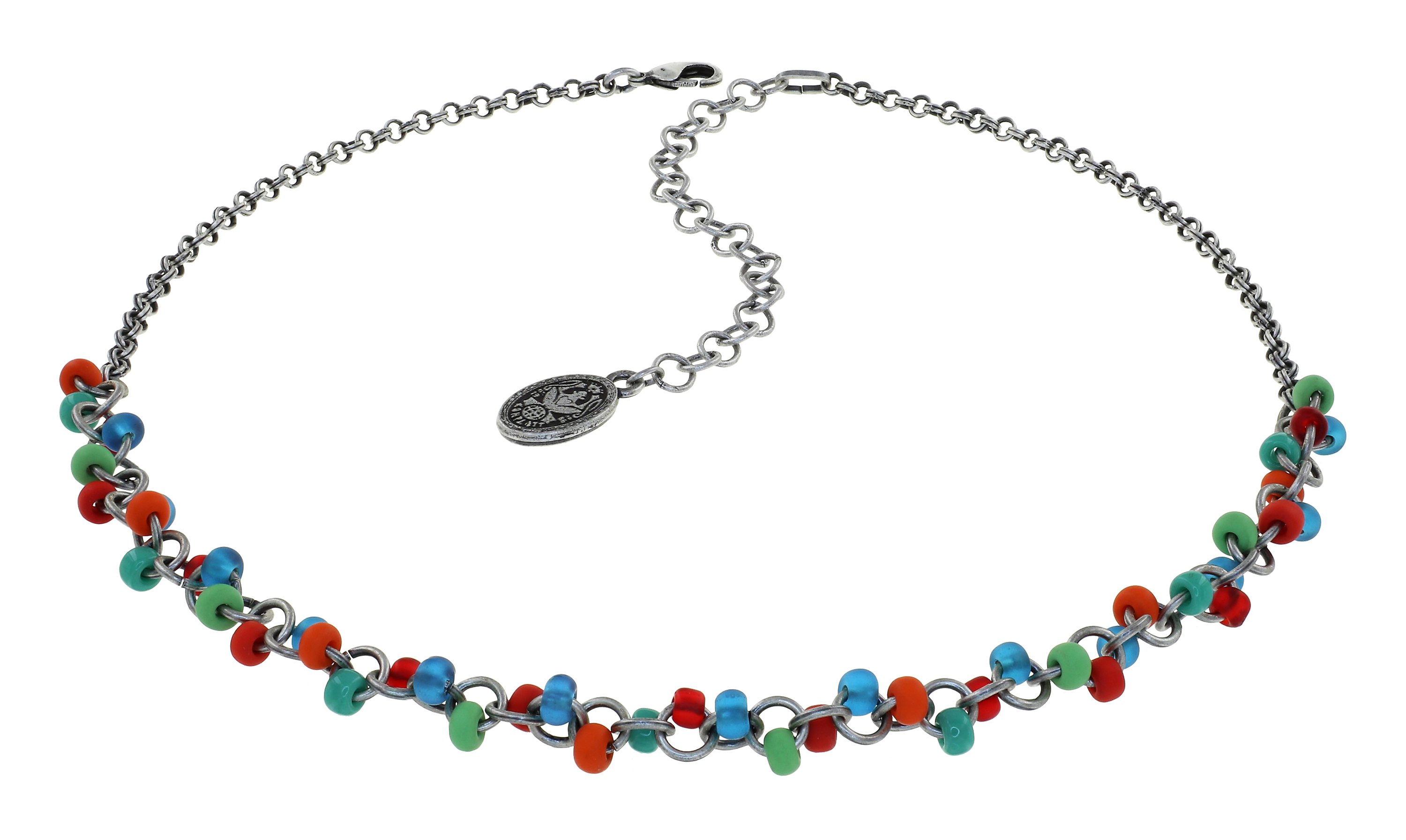 image for Necklace Massai Goes Fishing Rainbow  