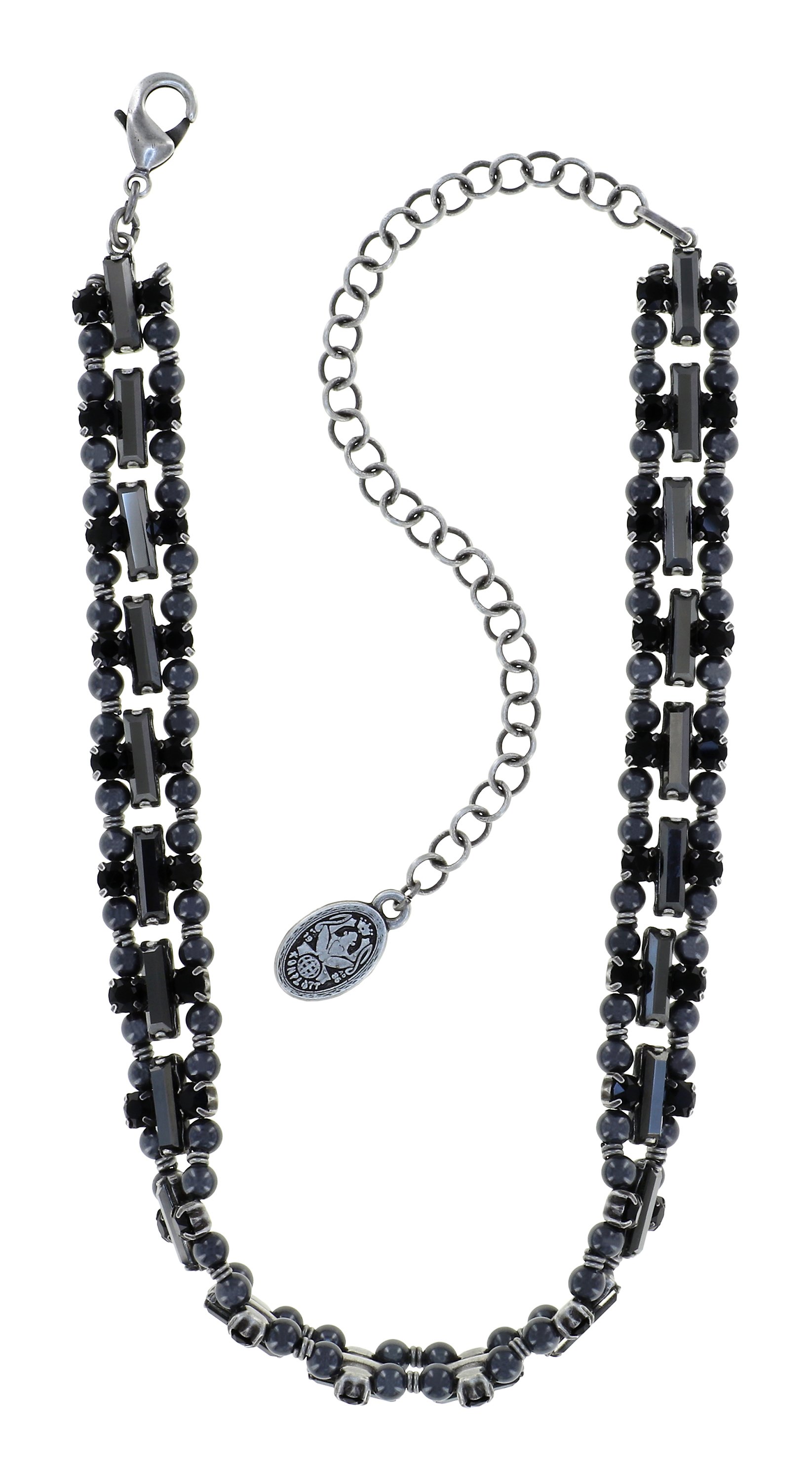 image for Necklace Choker Simplicité Royale Shades Of Black Black 