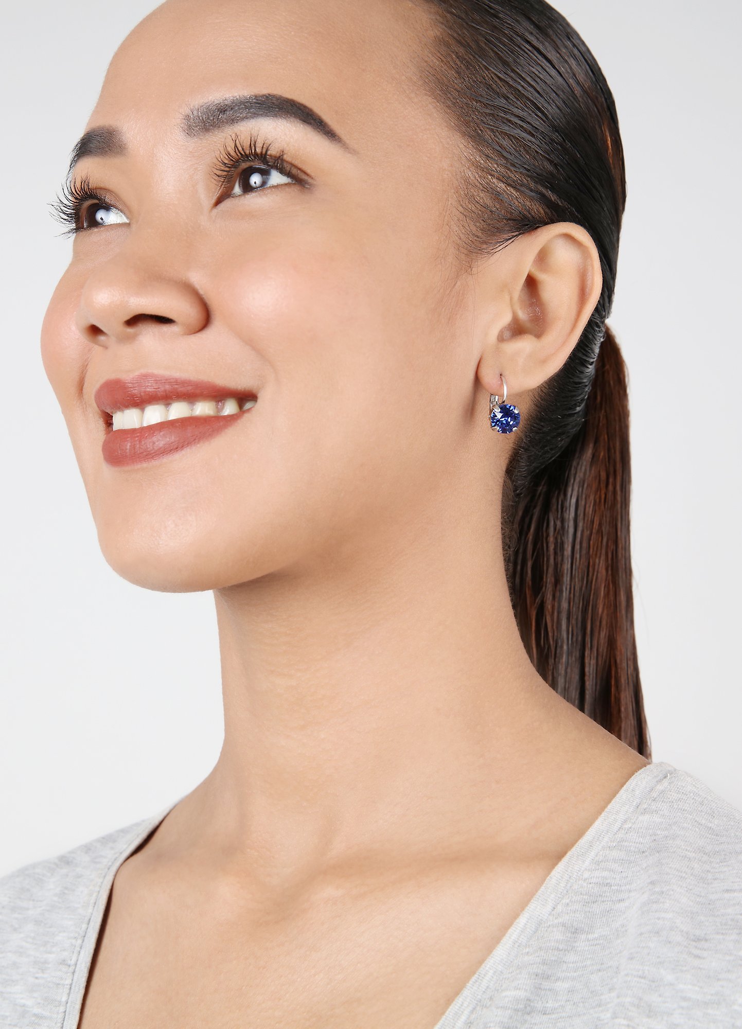 image pour Boucles d'oreilles Eurowire Black Jack Bleu sapphire SS 39