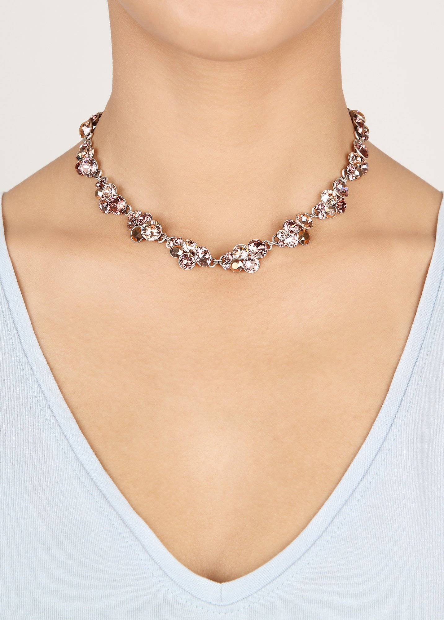 image for Necklace Collier Petit Glamour Blushing Make Up Beige 