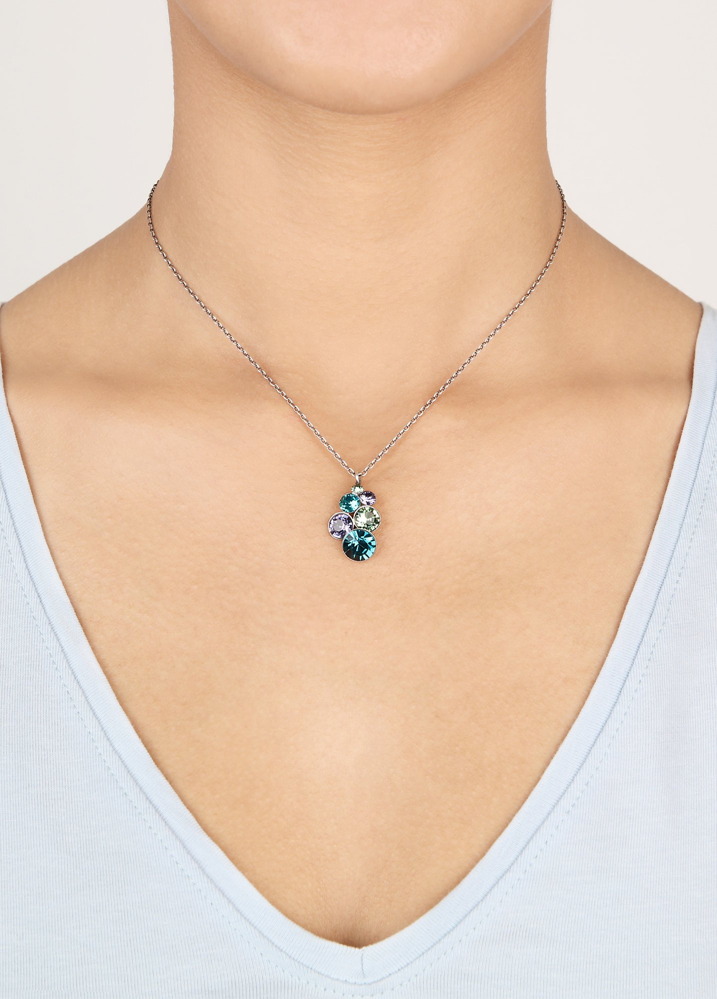 image pour Collier pendant Petit Glamour Flammes Toxiques blue/green 