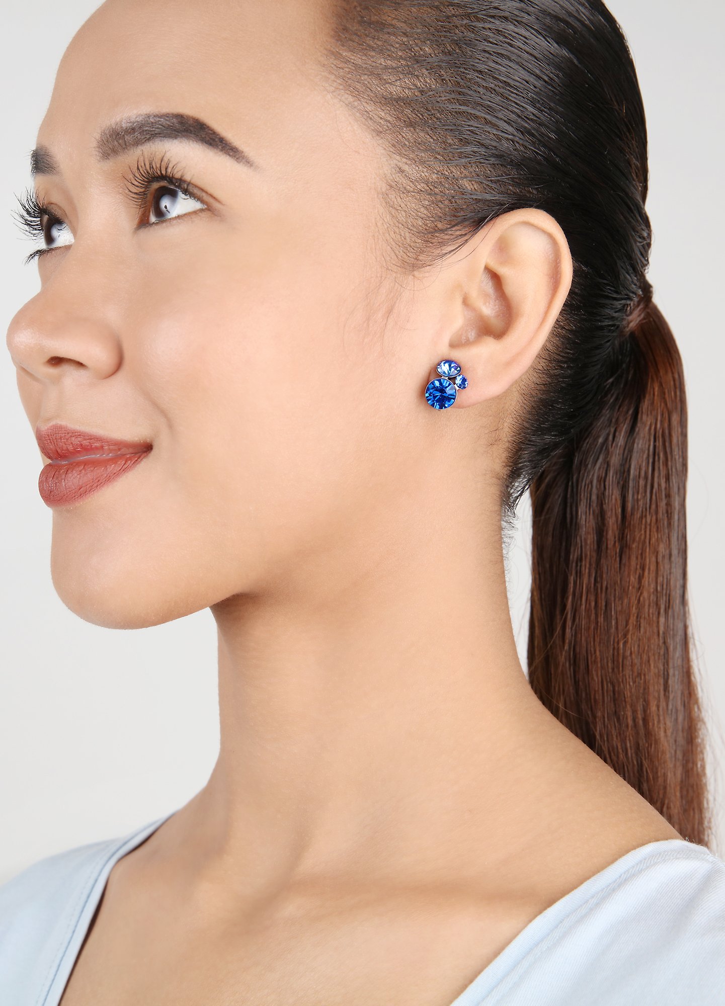 image pour Boucles d'oreilles Clip Disco Star Bleu Bleu Bleu Blue 