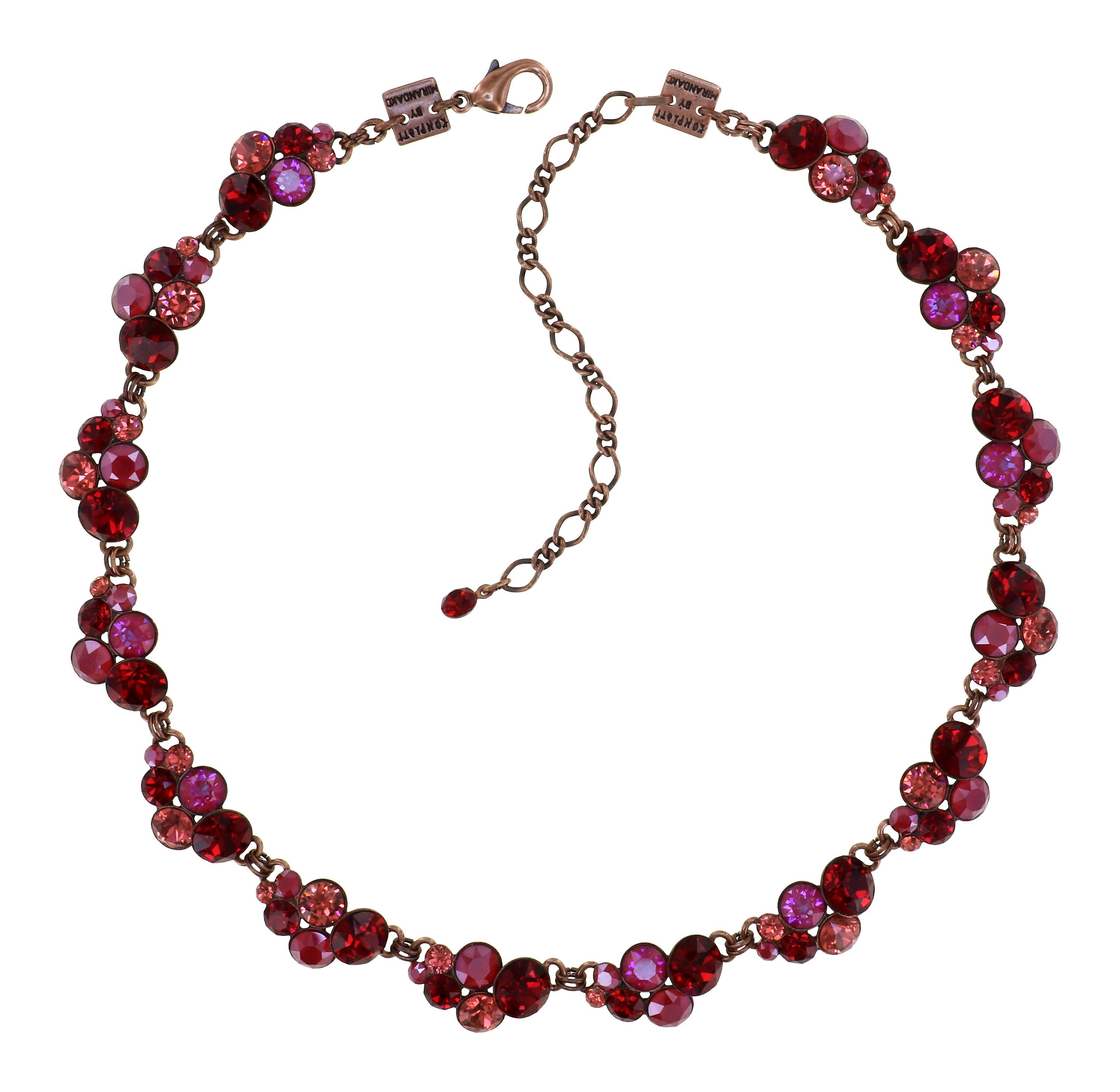 image for Necklace Collier Petit Glamour Mystic Reds coralline 