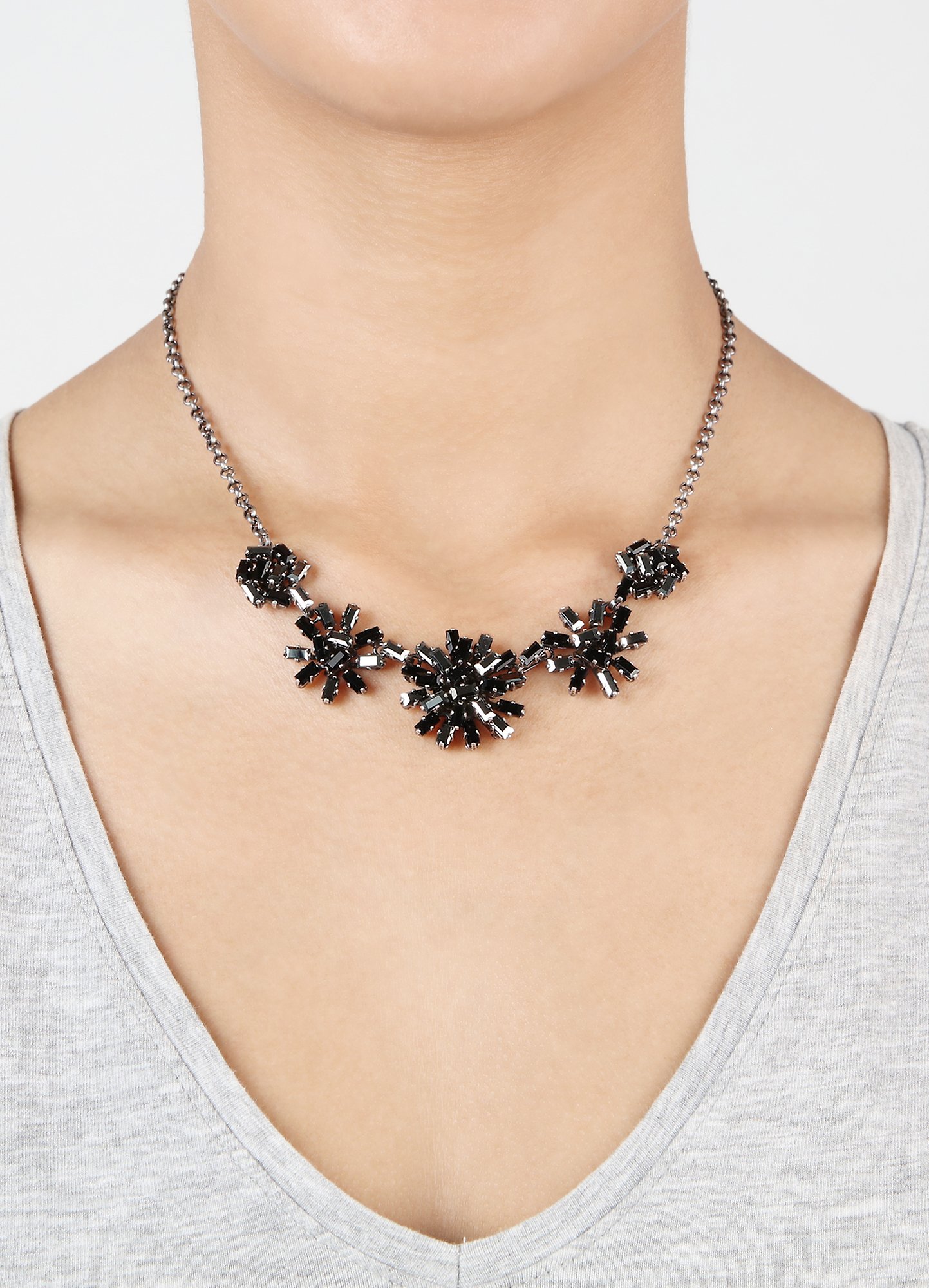 image for Necklace Jumping Baguette De Luxe Mystery Black Black 