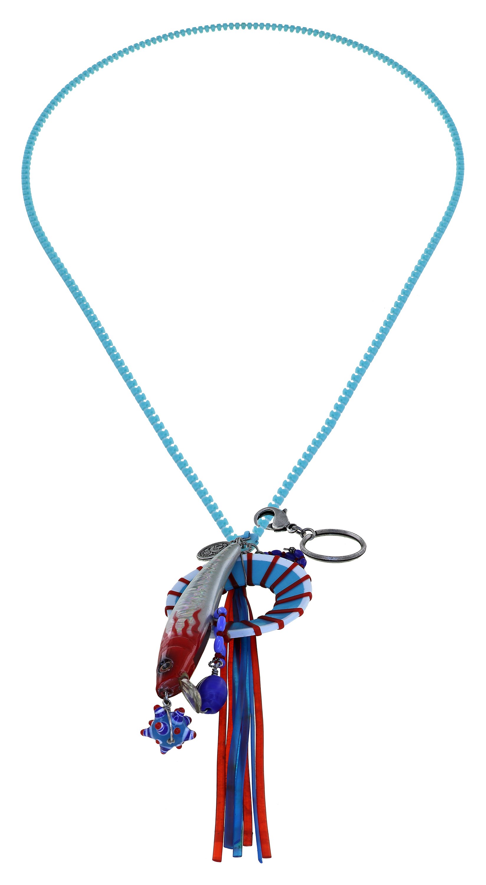Kép Necklace-Y Massai Goes Fishing Navy Love  
