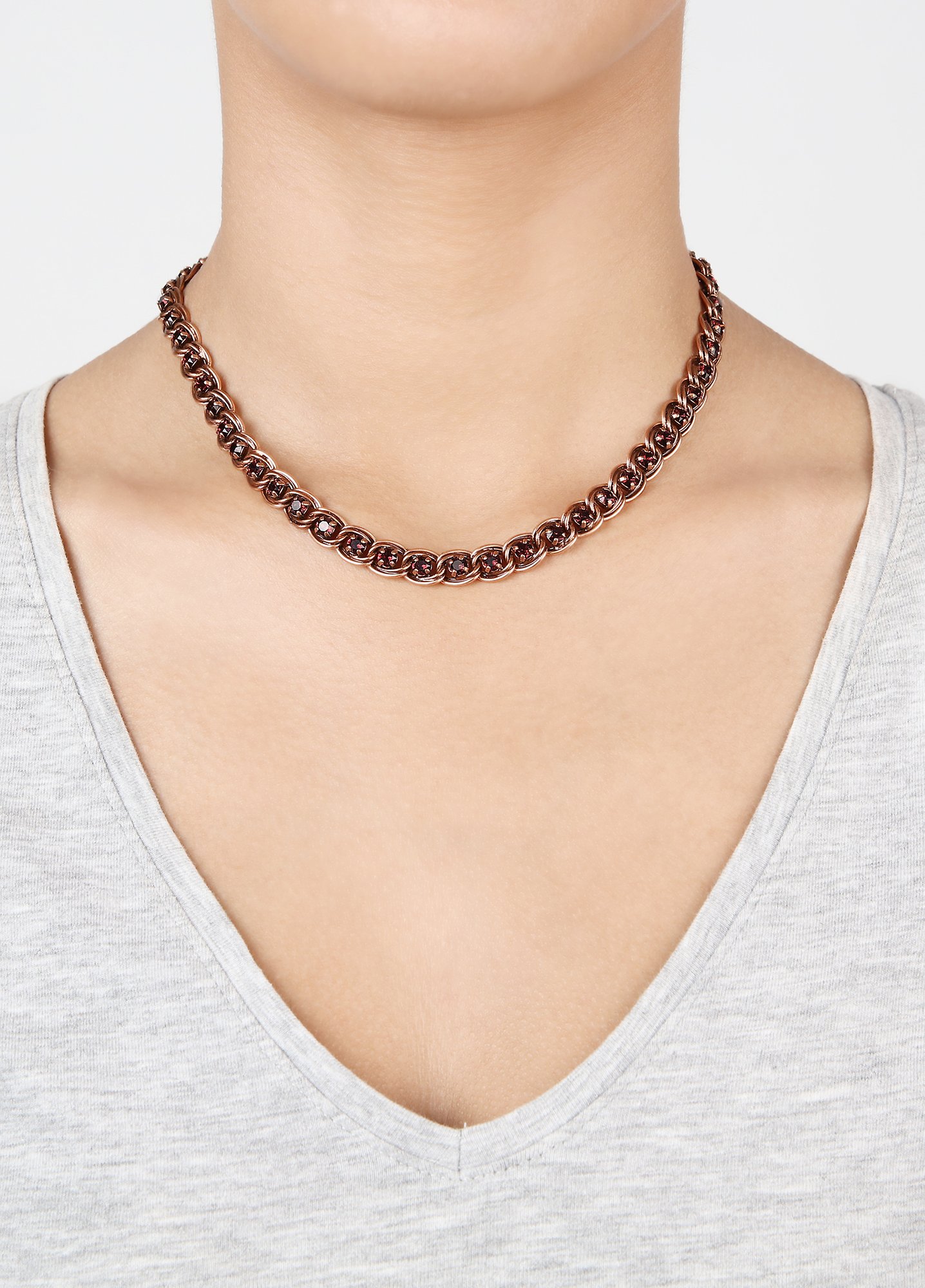 image pour Collier Chanelion Rocks Red Red Wine red/lila 