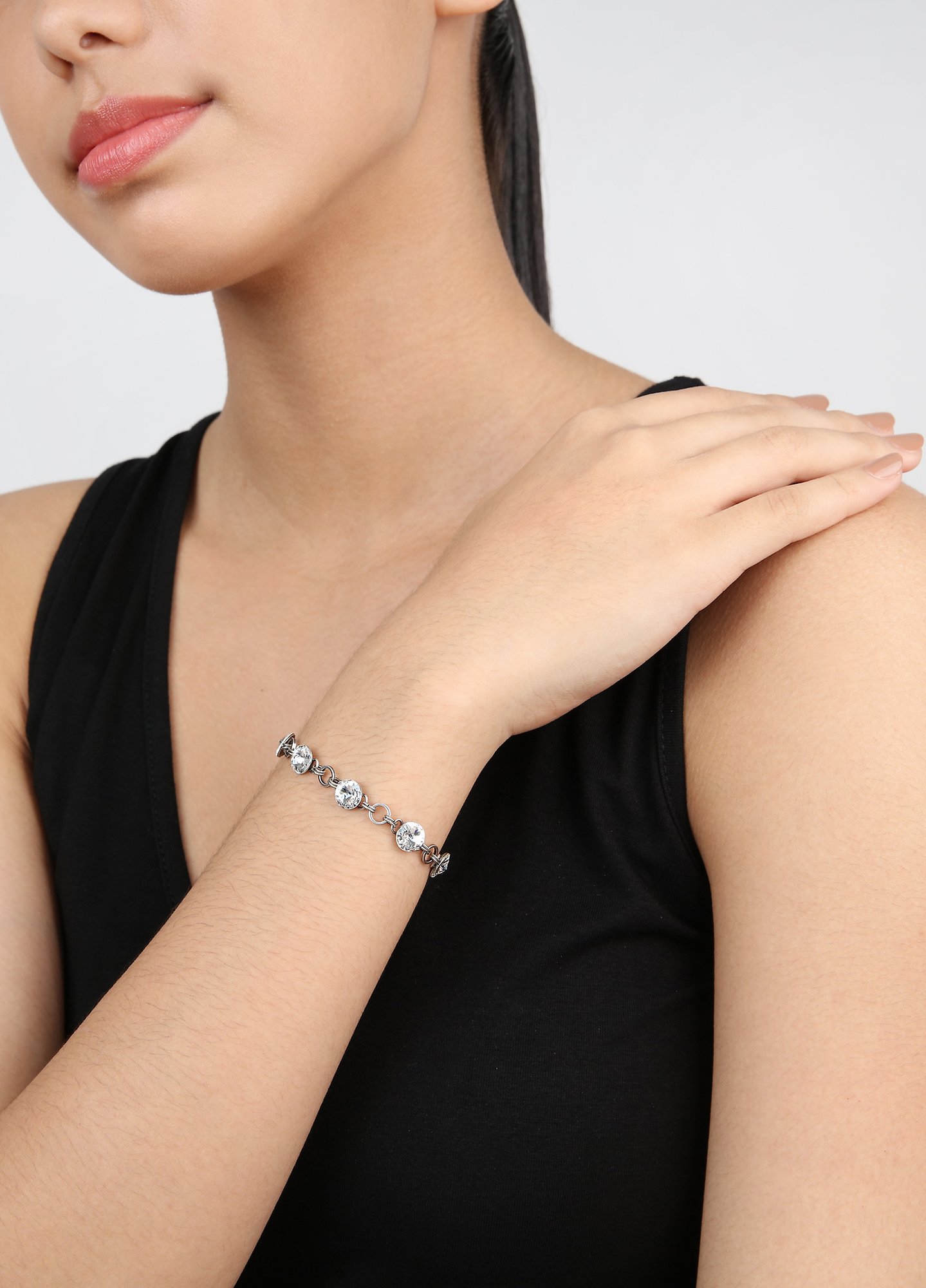 Bild für Armband Rivoli Weiß Kristall 