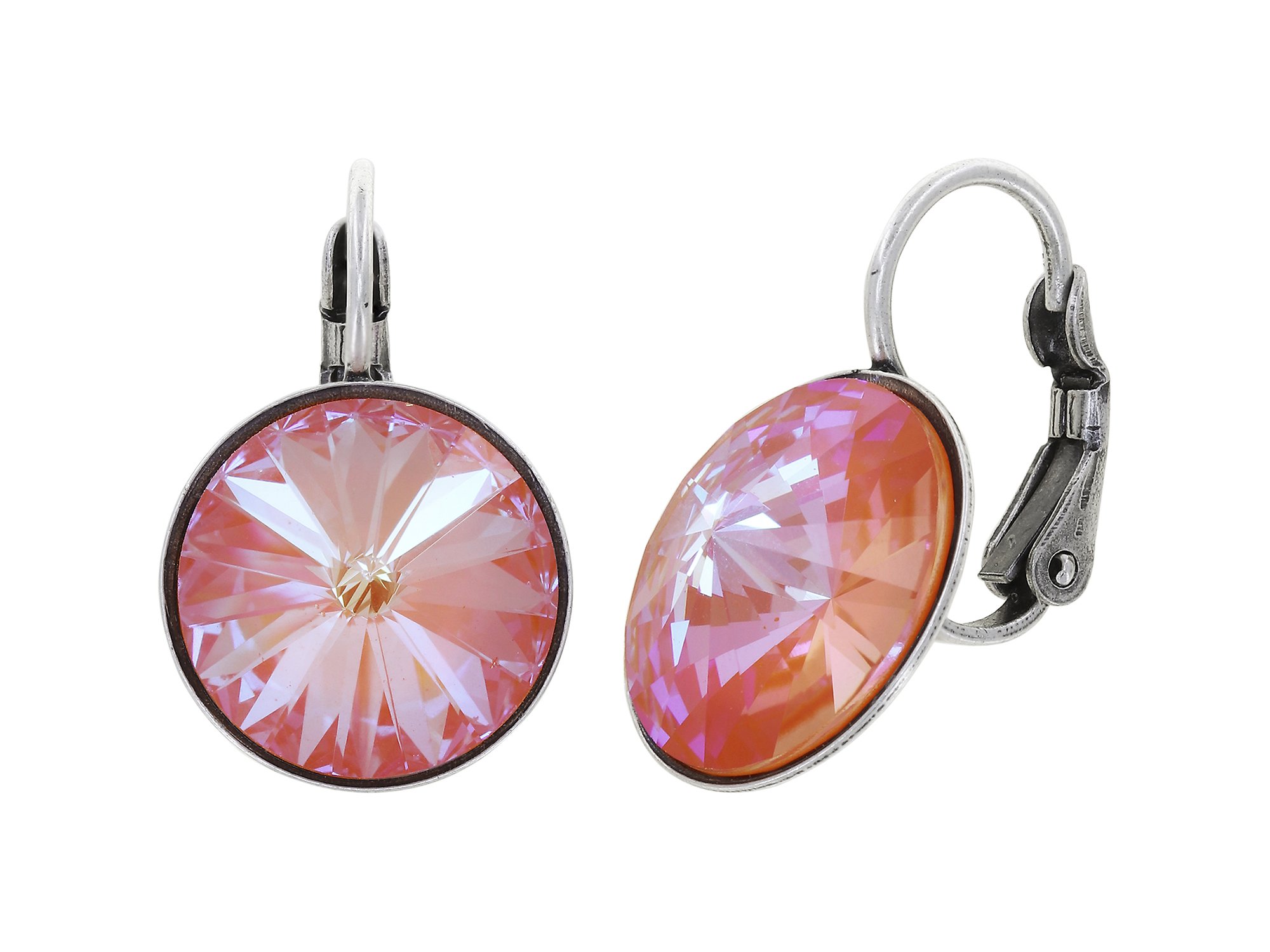 image pour Boucles d'oreilles Eurowire Rivoli Orange crystal orange glow delite 14mm