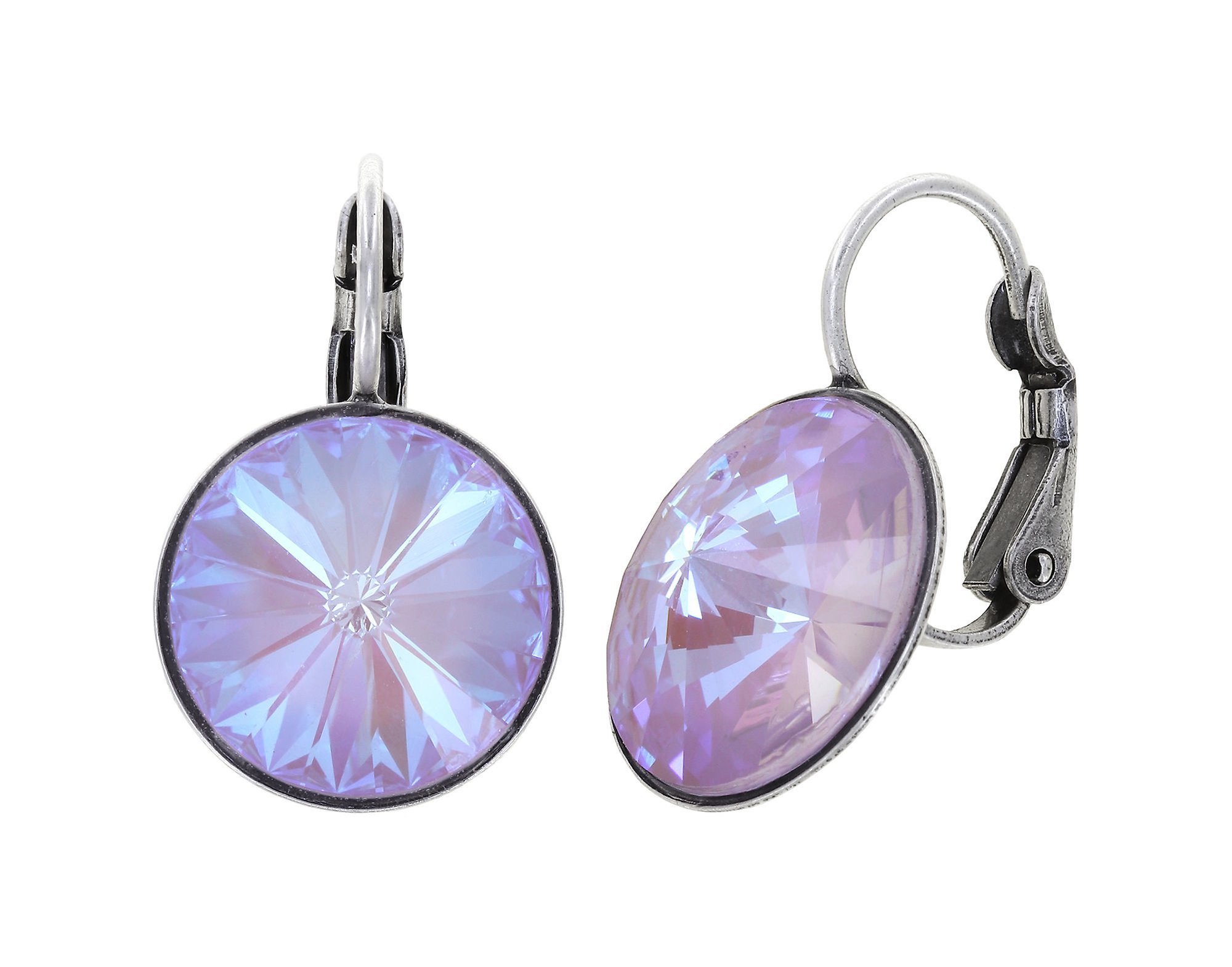 image pour Boucles d'oreilles Eurowire Rivoli Lila crystal lavender de lite 14mm