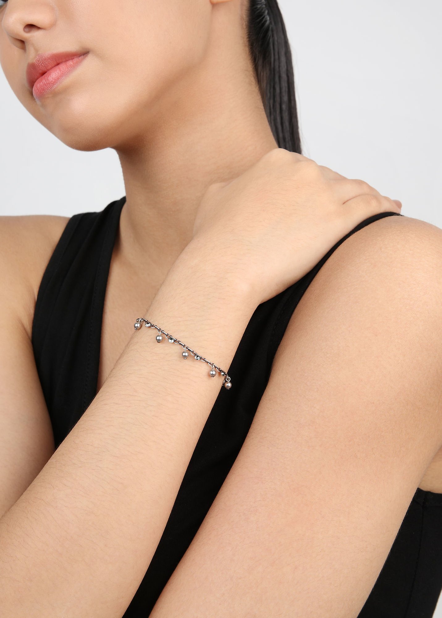 Bild für Armband Pearl Shadow Grau Schwarzer Diamant 