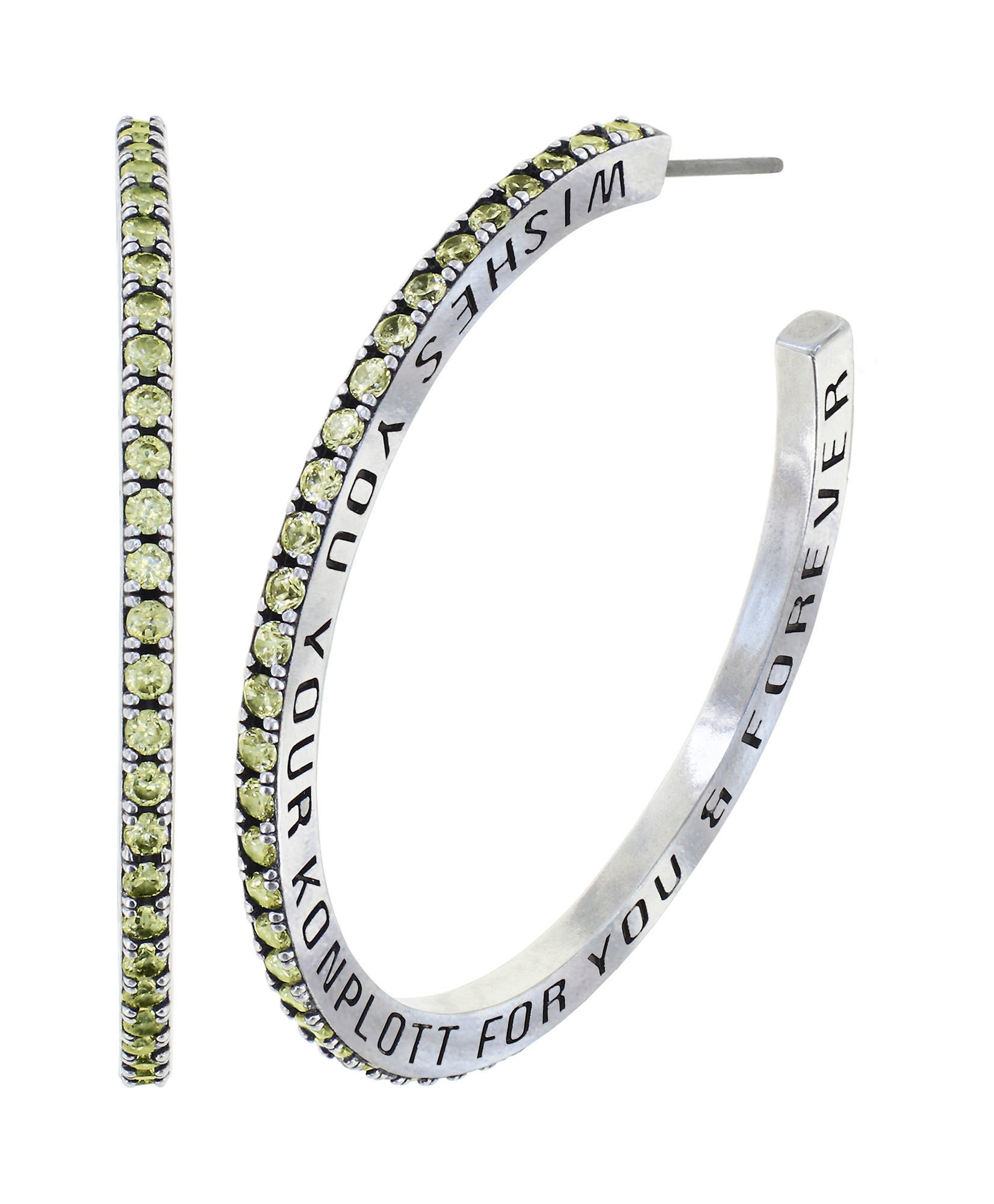 image for Creole Earrings Daily Glam Lemon Lemon 45mm