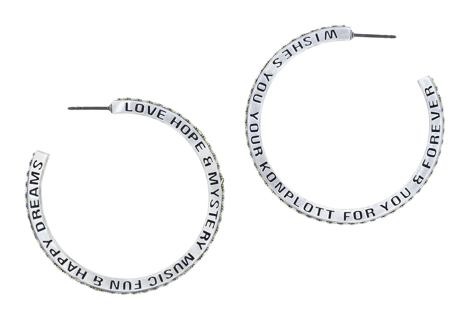 image for Creole Earrings Daily Glam Lemon Lemon 45mm