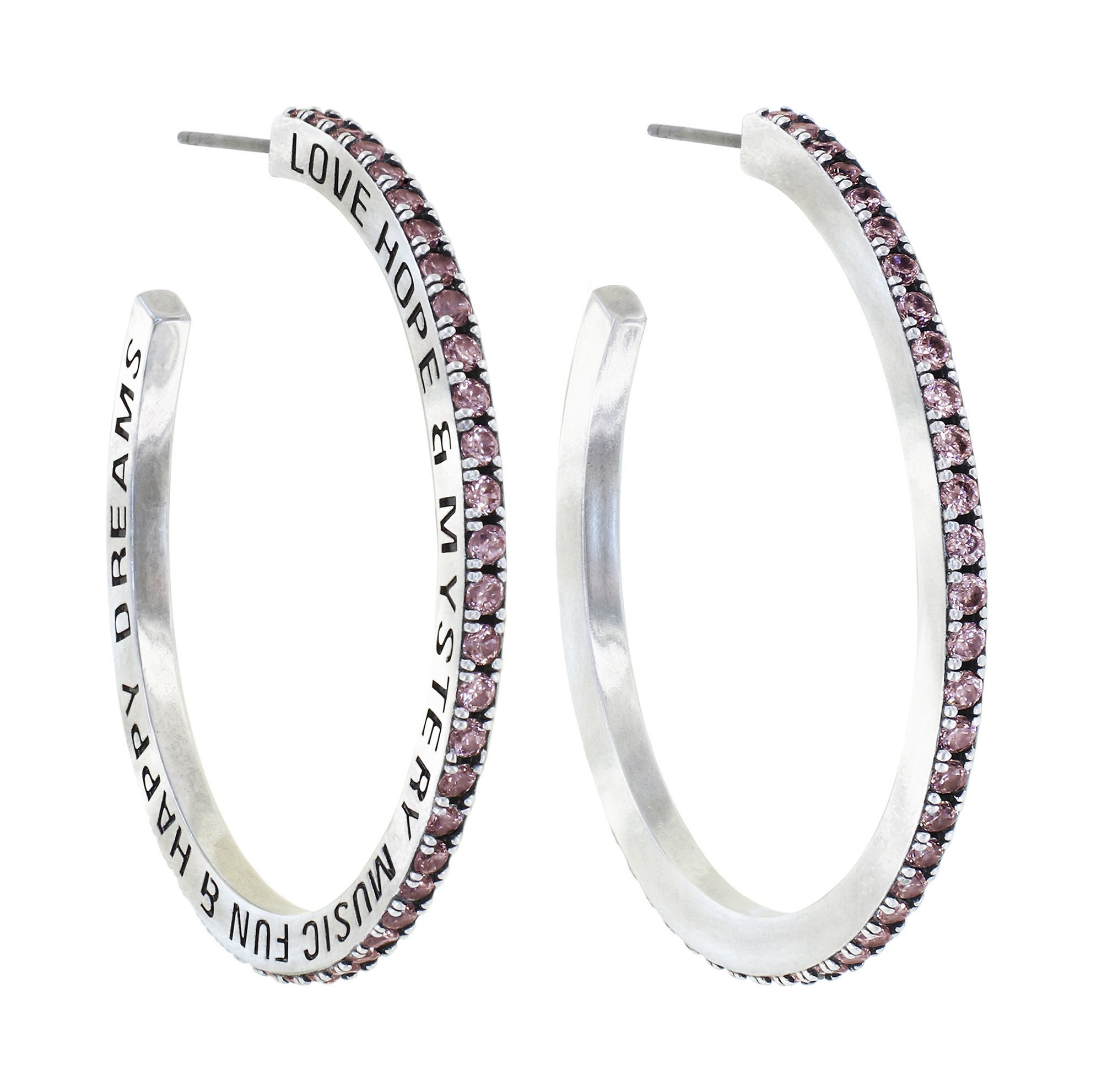 image pour Boucles d'oreilles créoles Daily Glam Marron Clair Light Brown 45mm