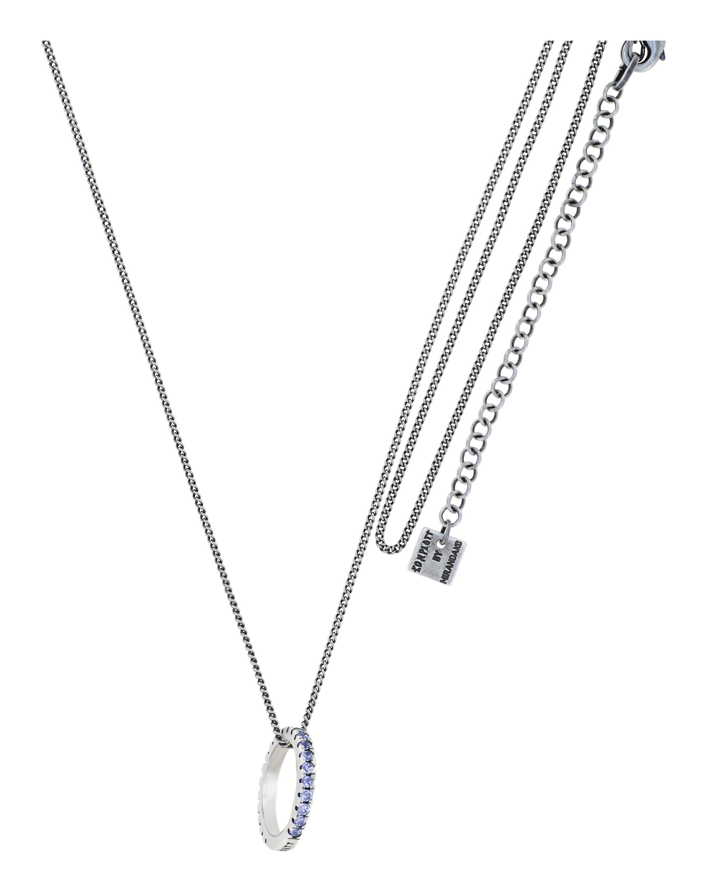 image pour Collier pendant (long) Daily Glam Lavande lavender 50 mm