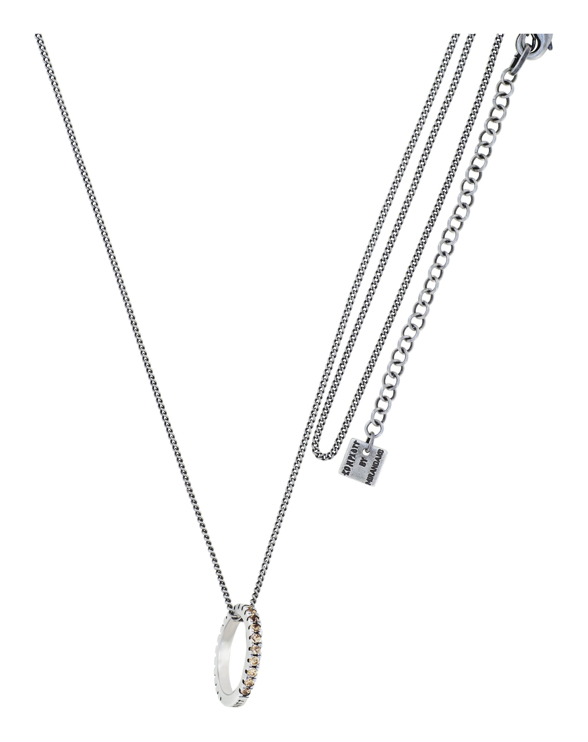 image for Necklace Pendant (Long) Daily Glam Champagne champagne 50 mm