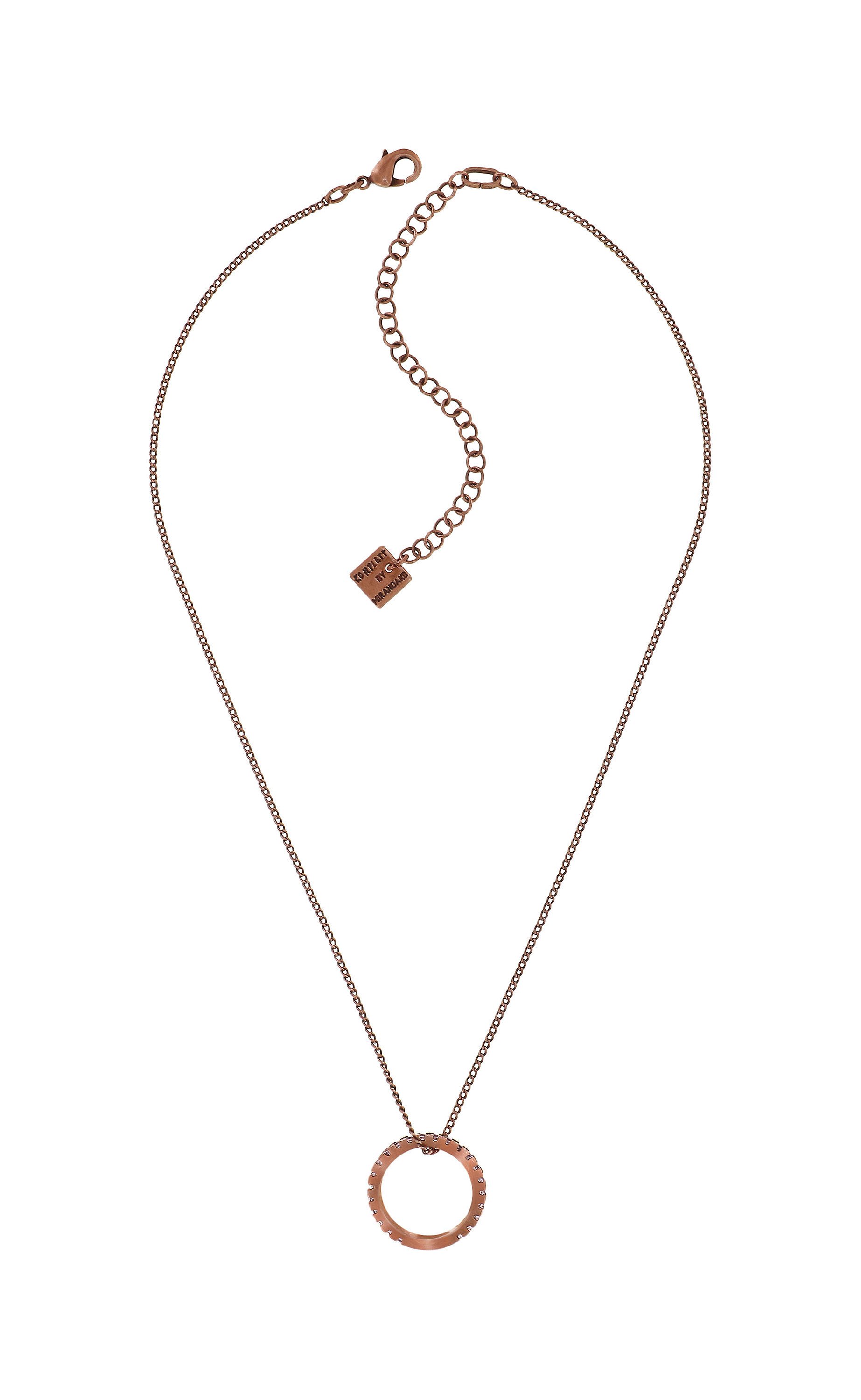 image pour Collier pendant Daily Glam Marron Clair Light Brown 50 mm