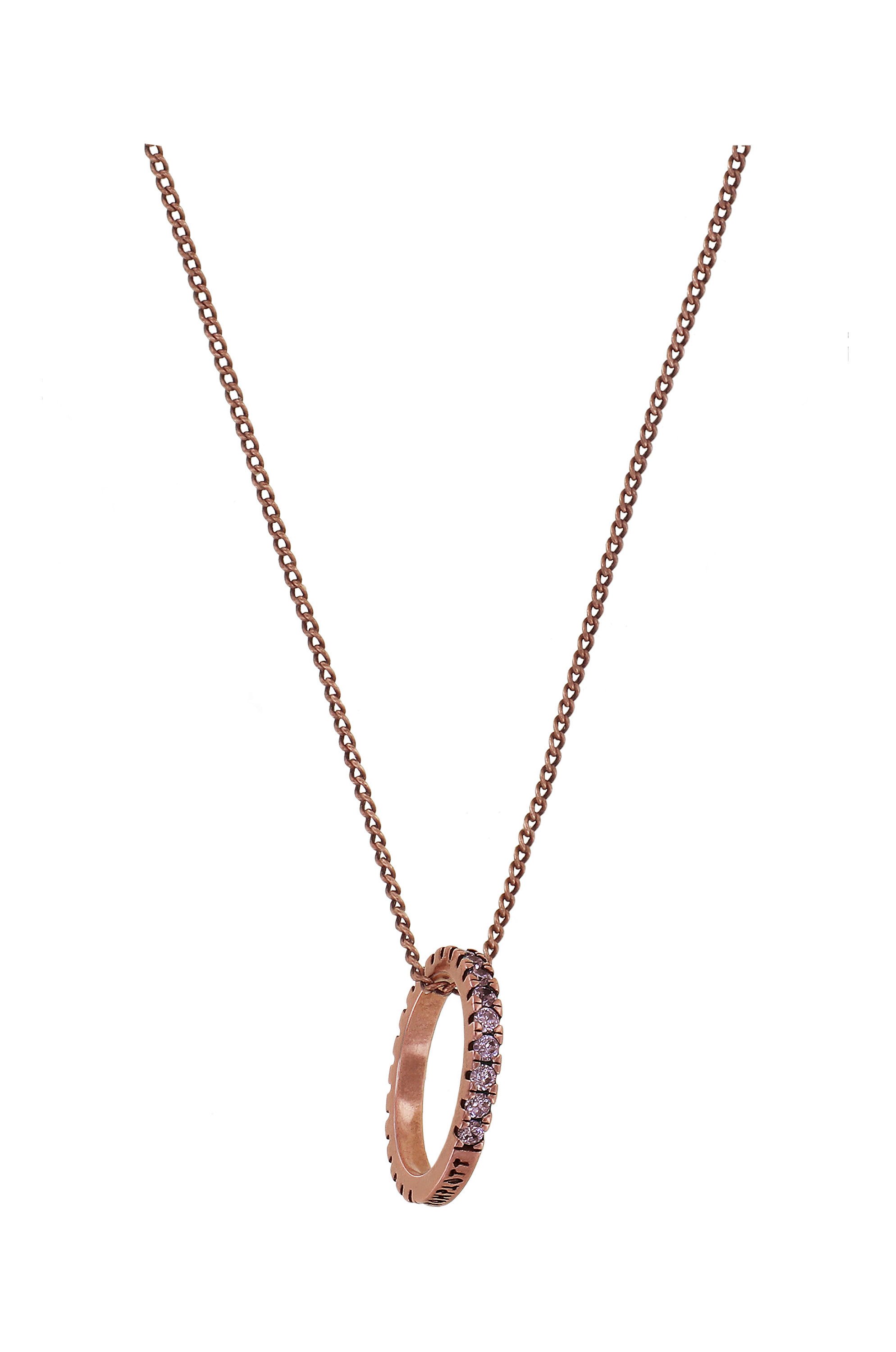 image for Necklace Pendant Daily Glam Light Brown Light Brown 50 mm