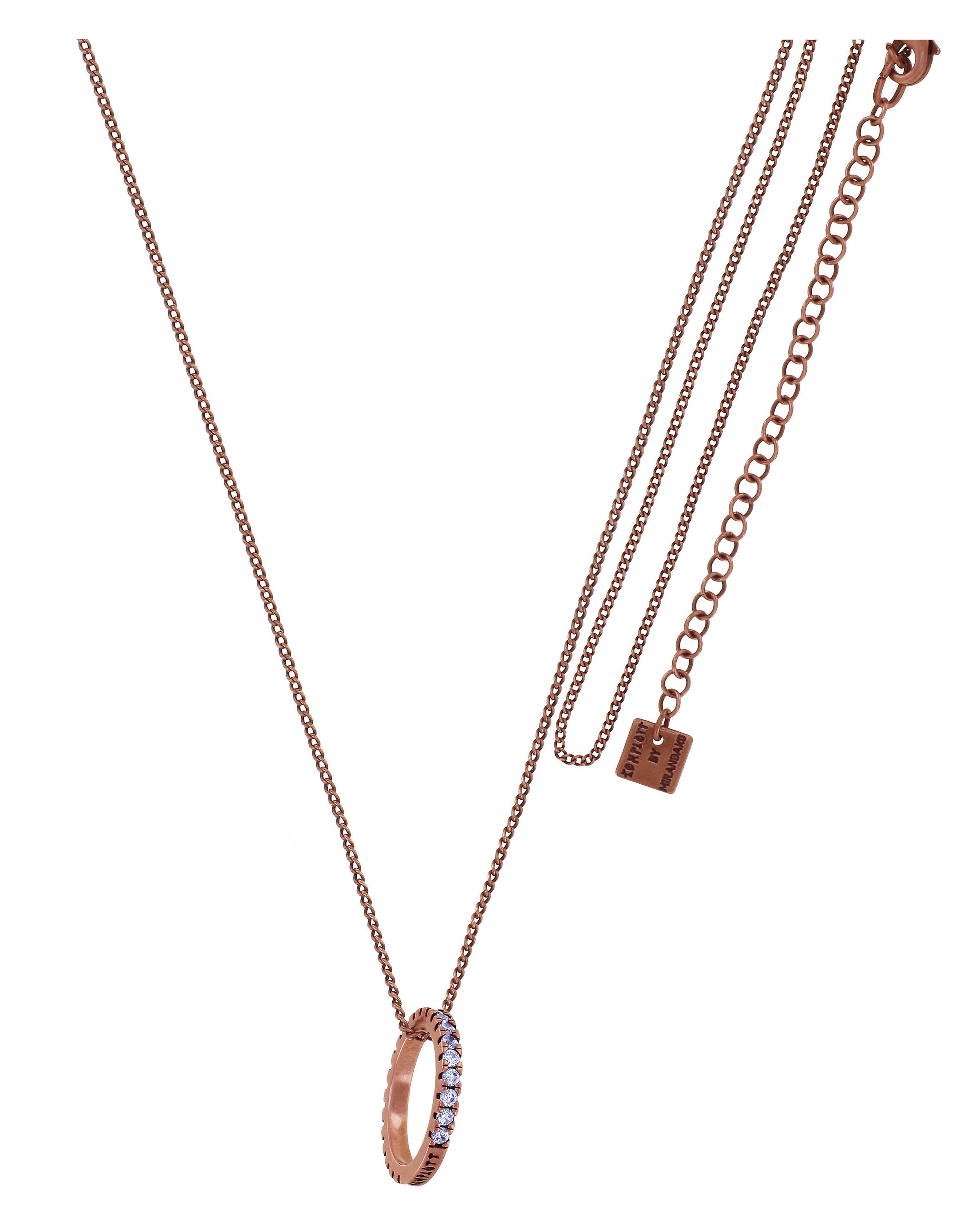 image for Necklace Pendant (Long) Daily Glam Lavender lavender 50 mm