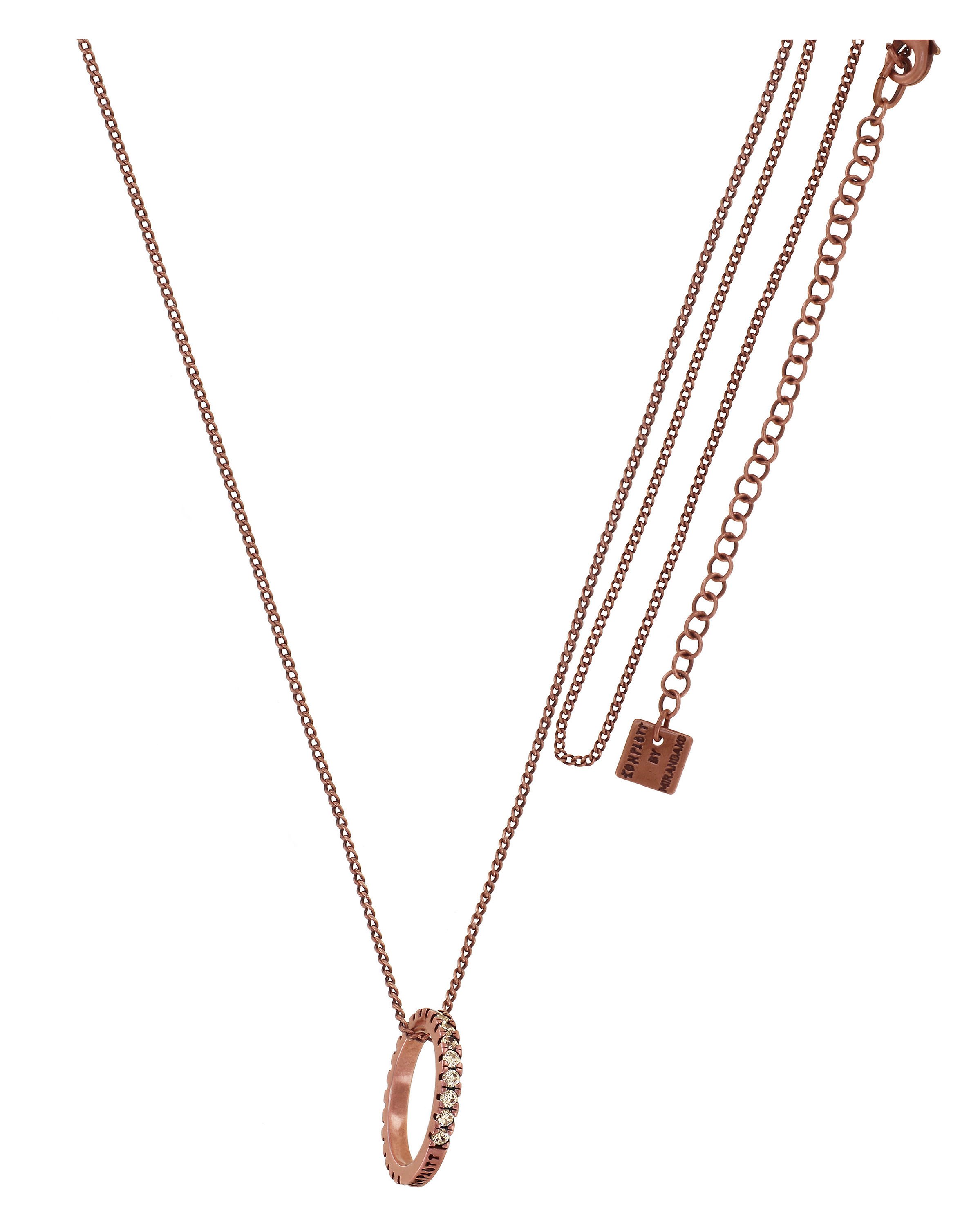 image for Necklace Pendant (Long) Daily Glam Champagne champagne 50 mm