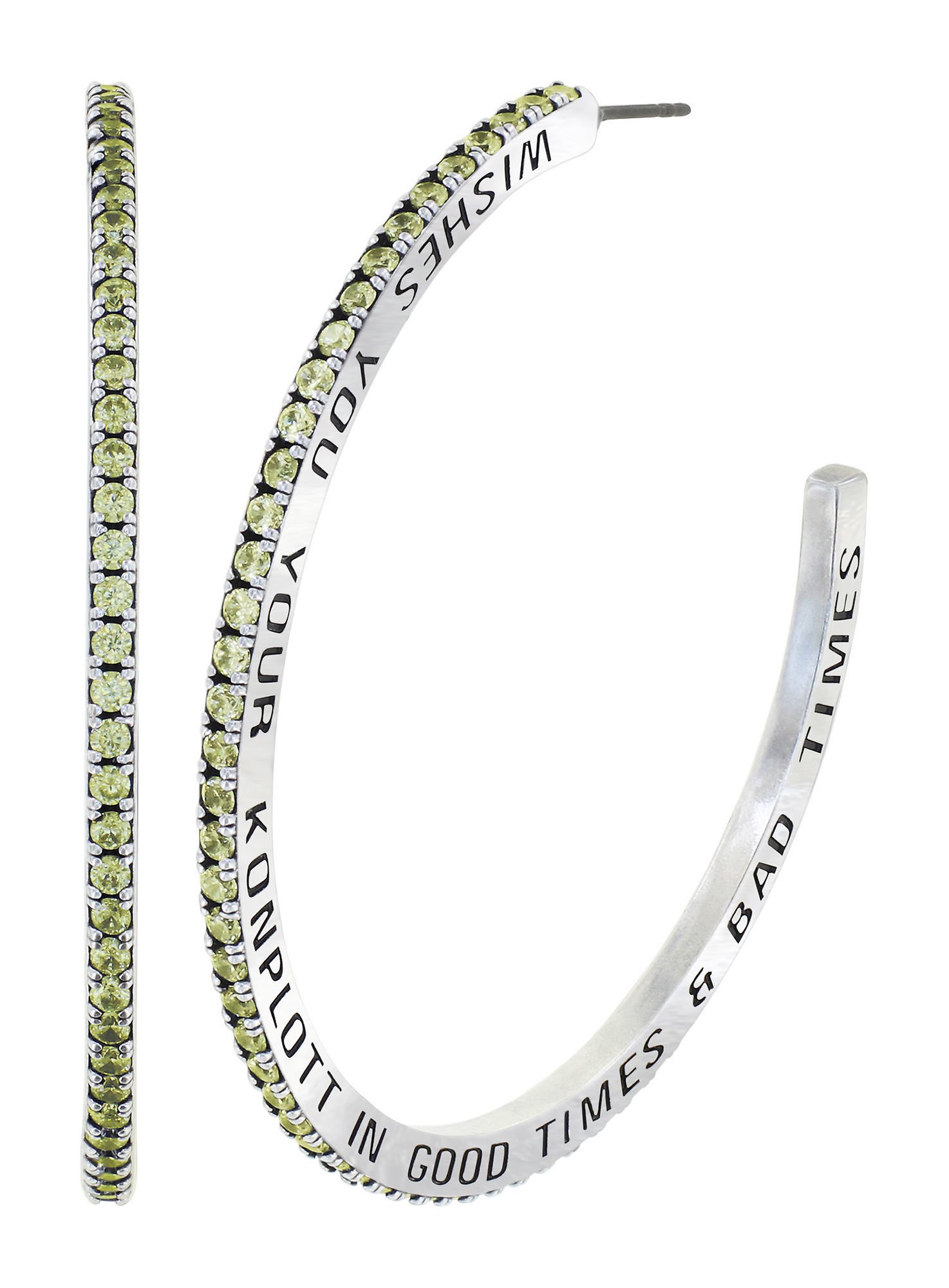 image pour Boucles d'oreilles créoles Daily Glam Citron Lemon 58.8mm